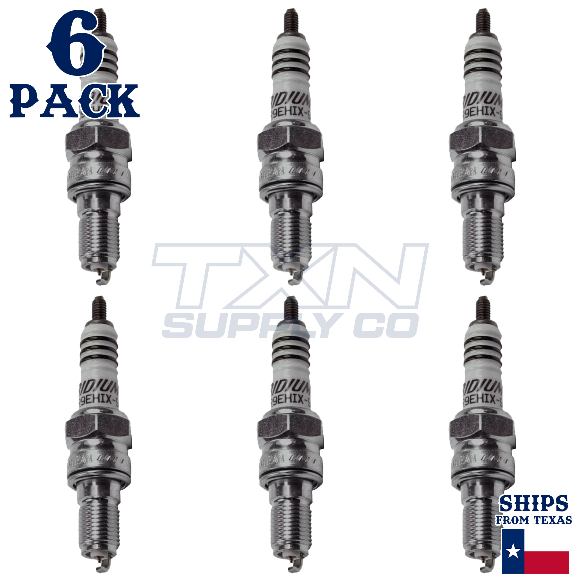 NGK 6216 CR9EHIX-9 Spark Plugs 6 Pack
