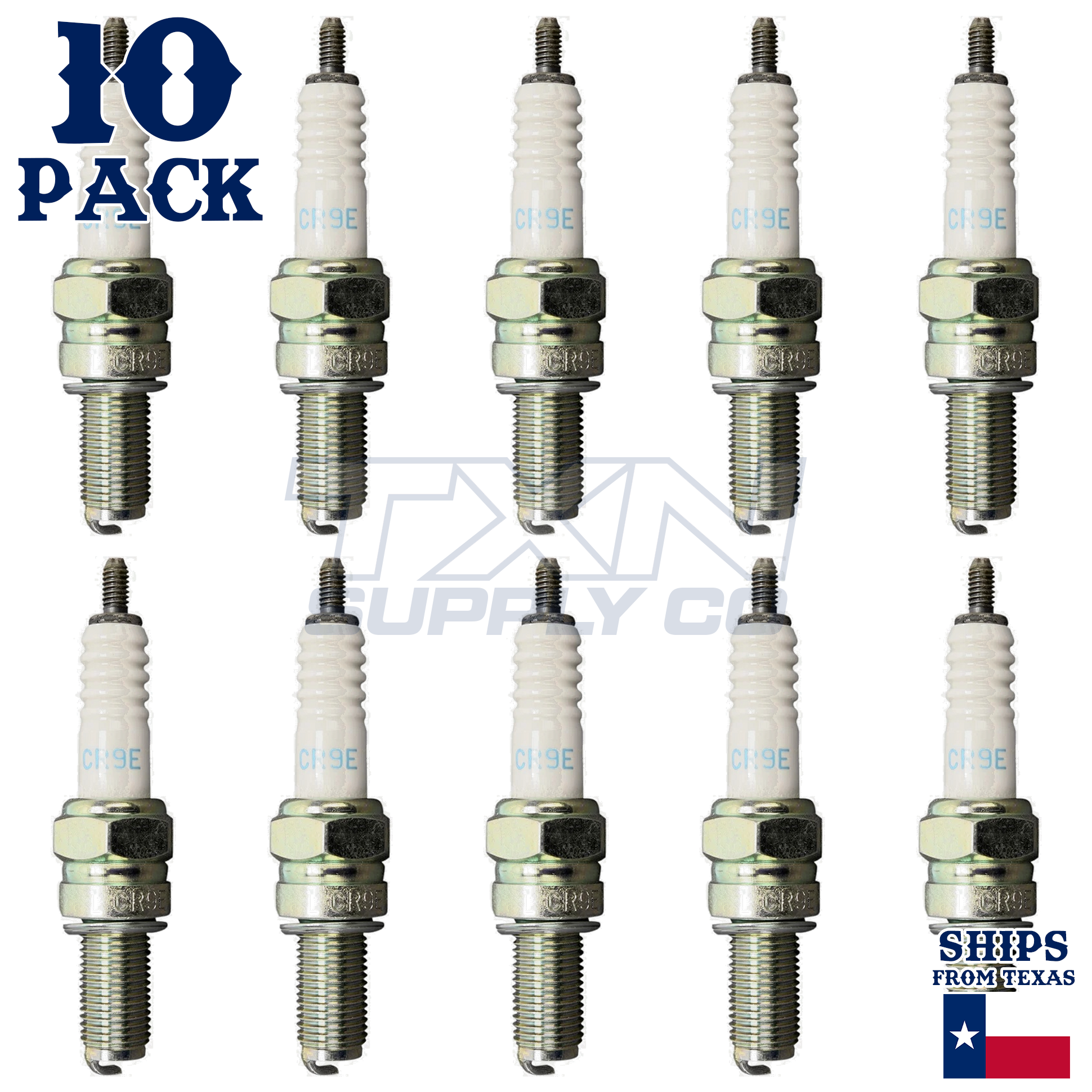 NGK 6263 Spark Plugs CR9E - 10 Pack - Image 1