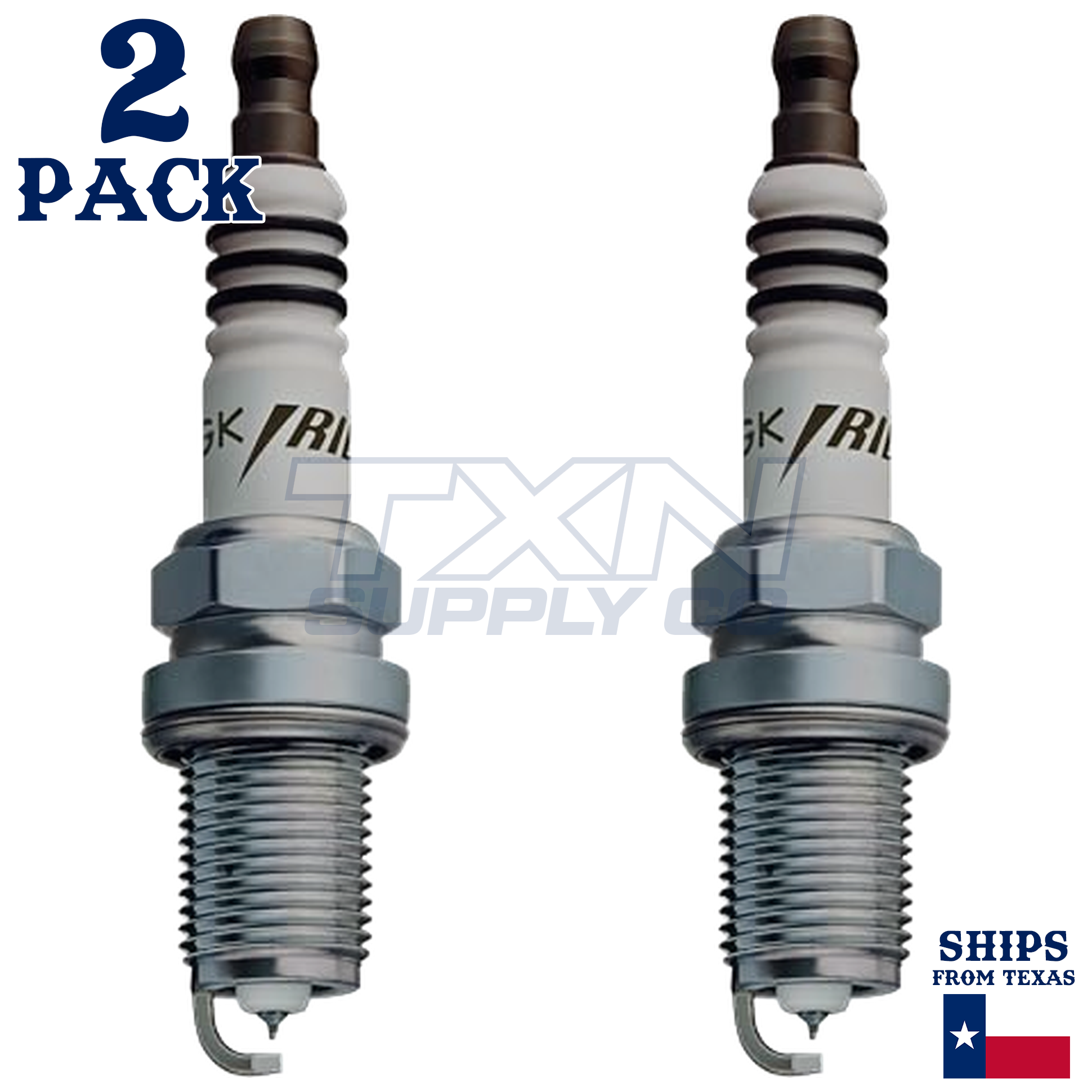 NGK 6341 BKR5EIX Spark Plugs 2 Pack
