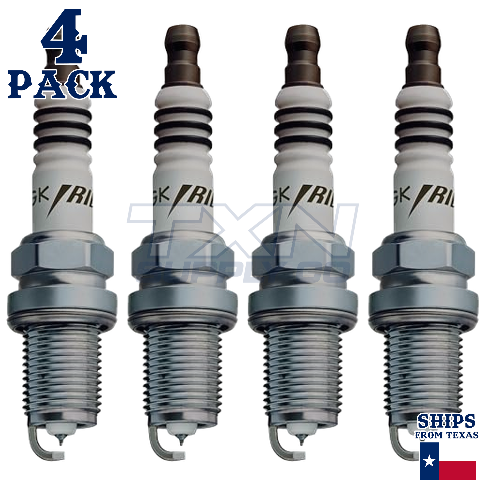 NGK 6341 BKR5EIX Spark Plugs 4 Pack