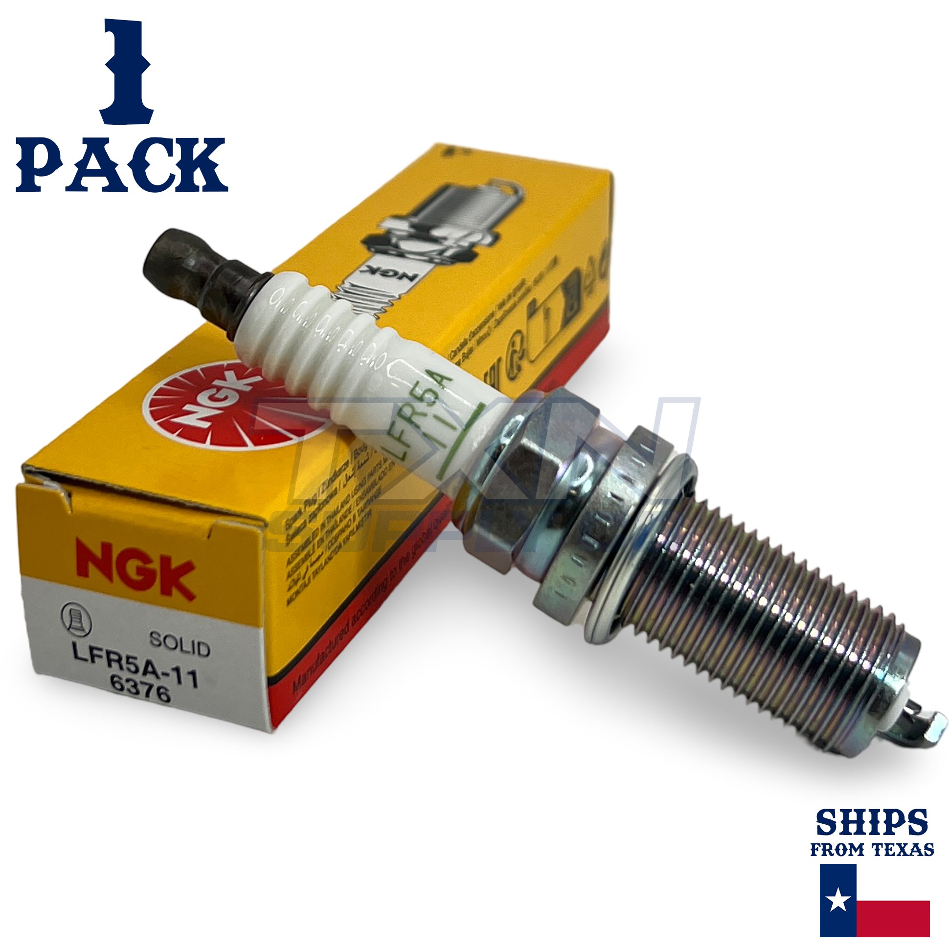 1 Pack NGK V-Power 6376 Spark Plugs LFR5A-11 - Image 1