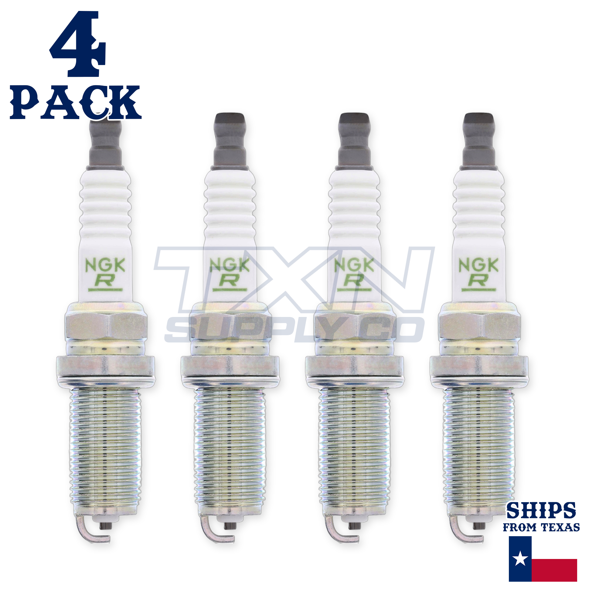 4 NGK Spark Plugs - For Yamaha 225 FL225AETU 4-Stroke 2005- Outboard Motor - Image 2
