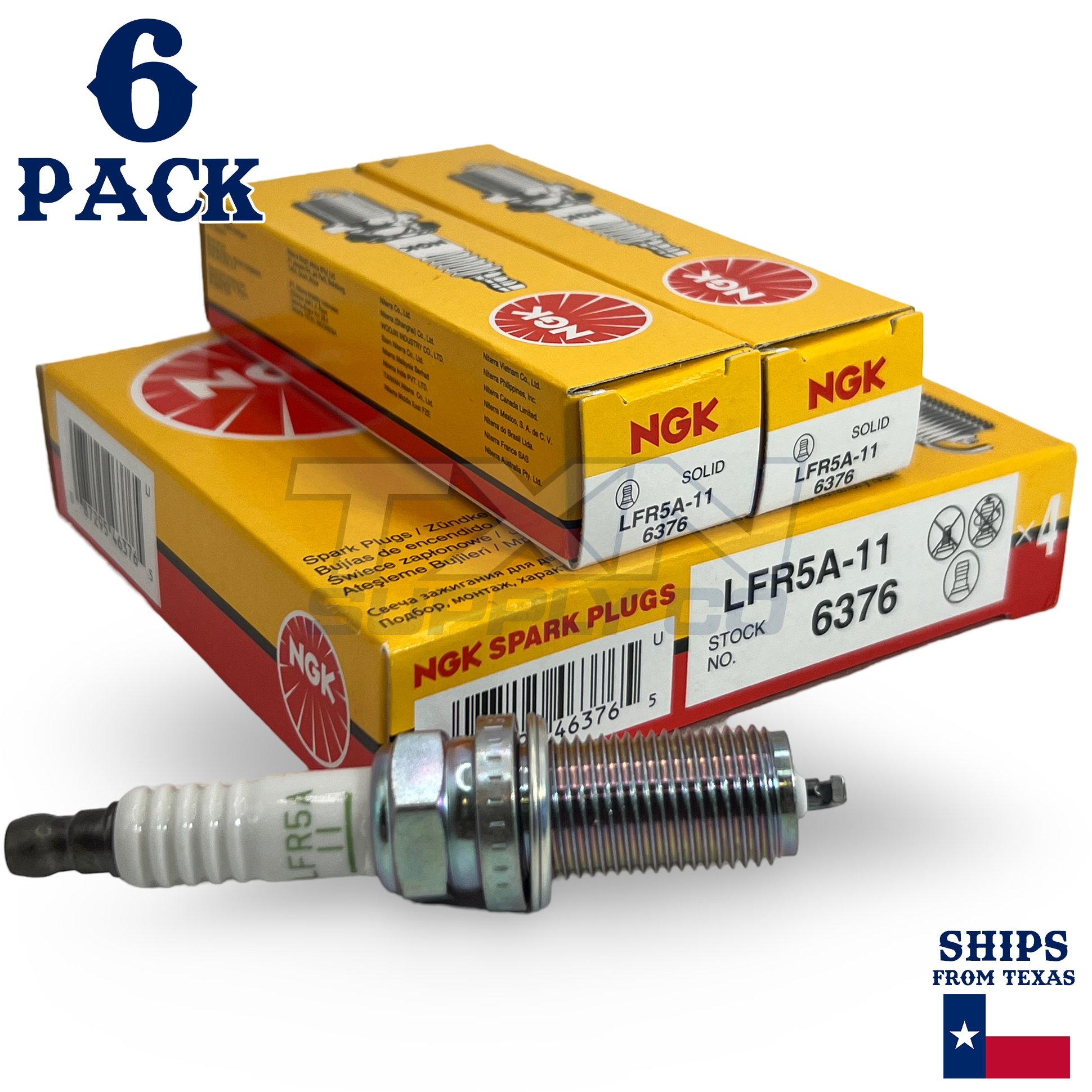 6 Pack NGK V-Power Spark Plugs 2001-2006 for Kia Optima 2.5L 2.7L V6 - Image 1