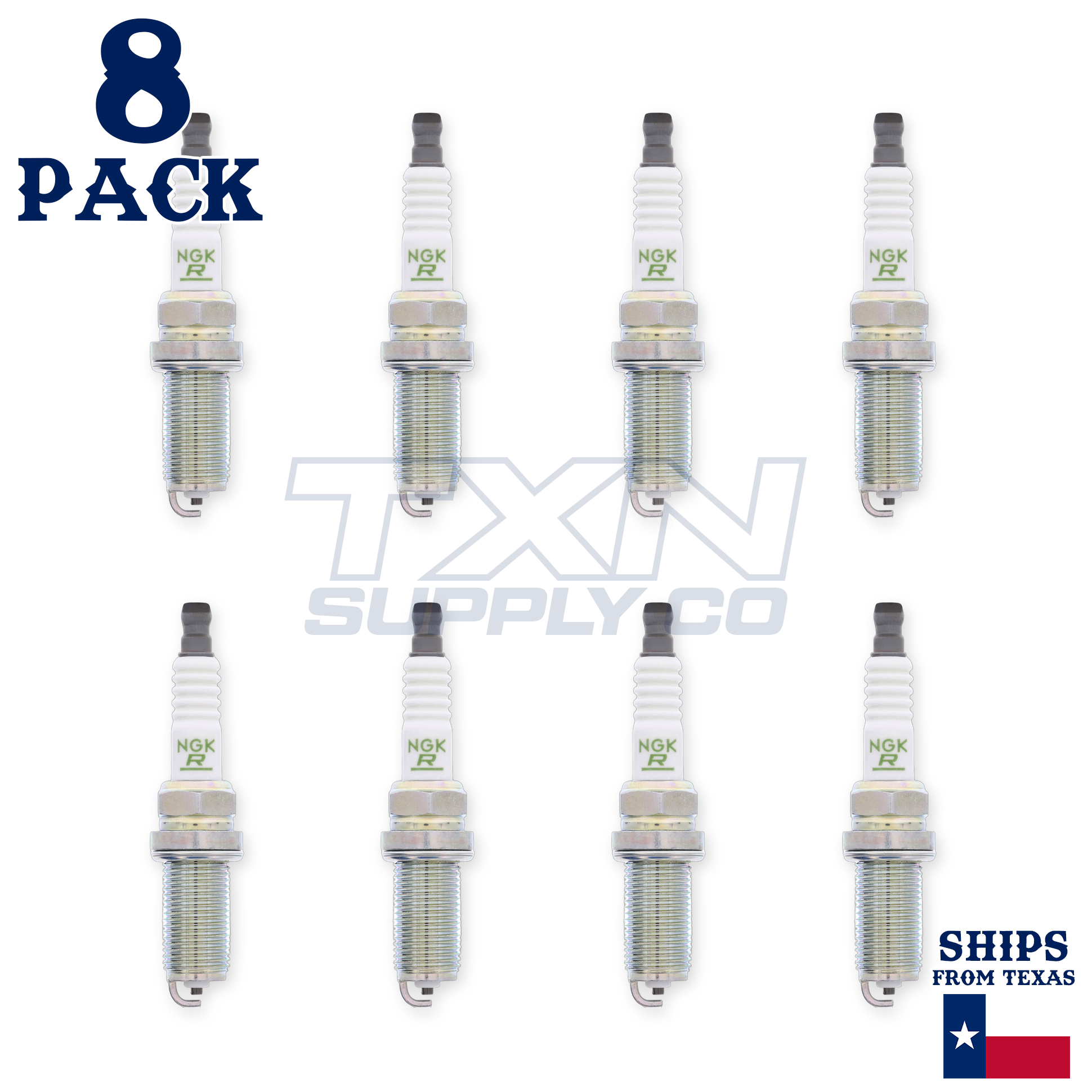 8 NGK Spark Plugs - For Yamaha 350 F350AETU 4-Stroke 2005- Outboard Motor - Image 2