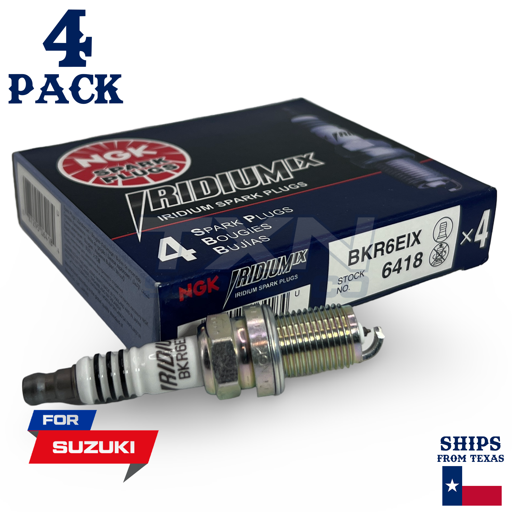 4 Pack NGK Iridium IX Spark Plugs 1995-2000 for Suzuki Esteem 1.6L L4ps - Image 1