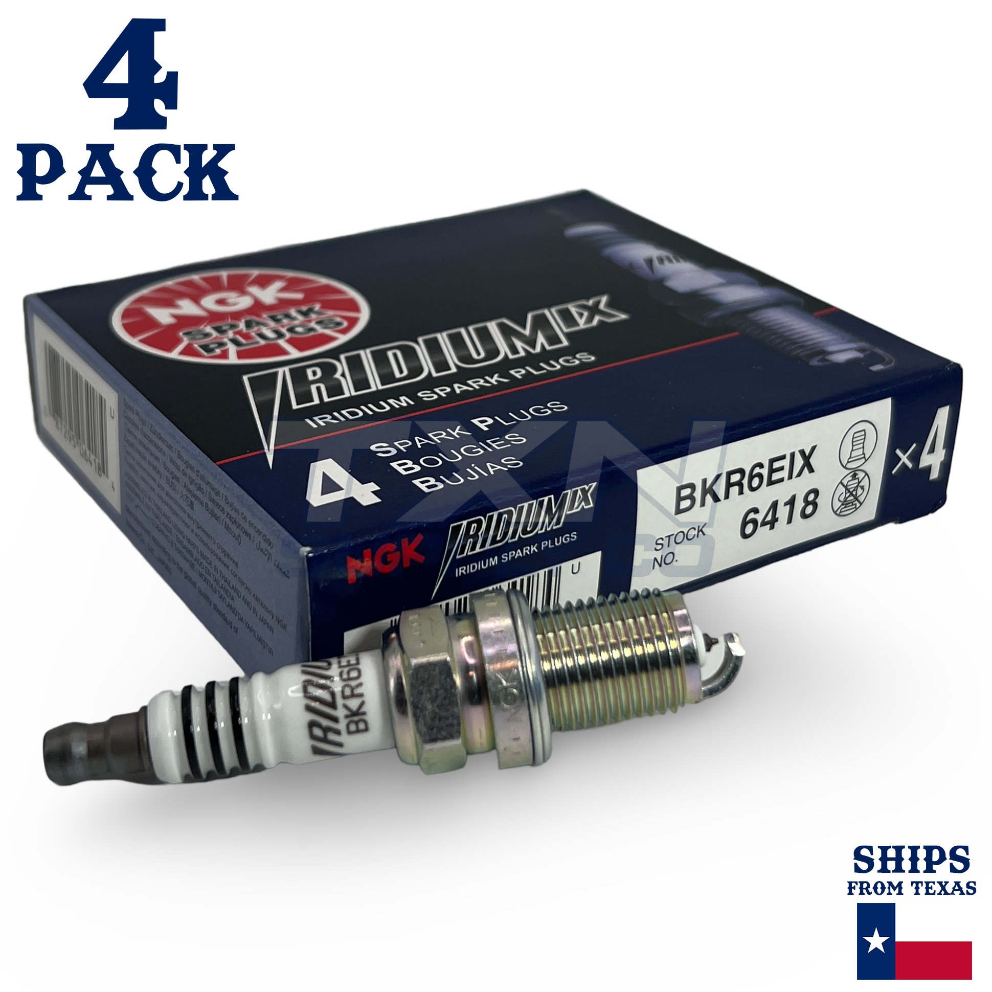 4 Pack NGK Iridium IX Spark Plugs 1996-1997 for Geo Tracker 1.6L L4 - Image 1