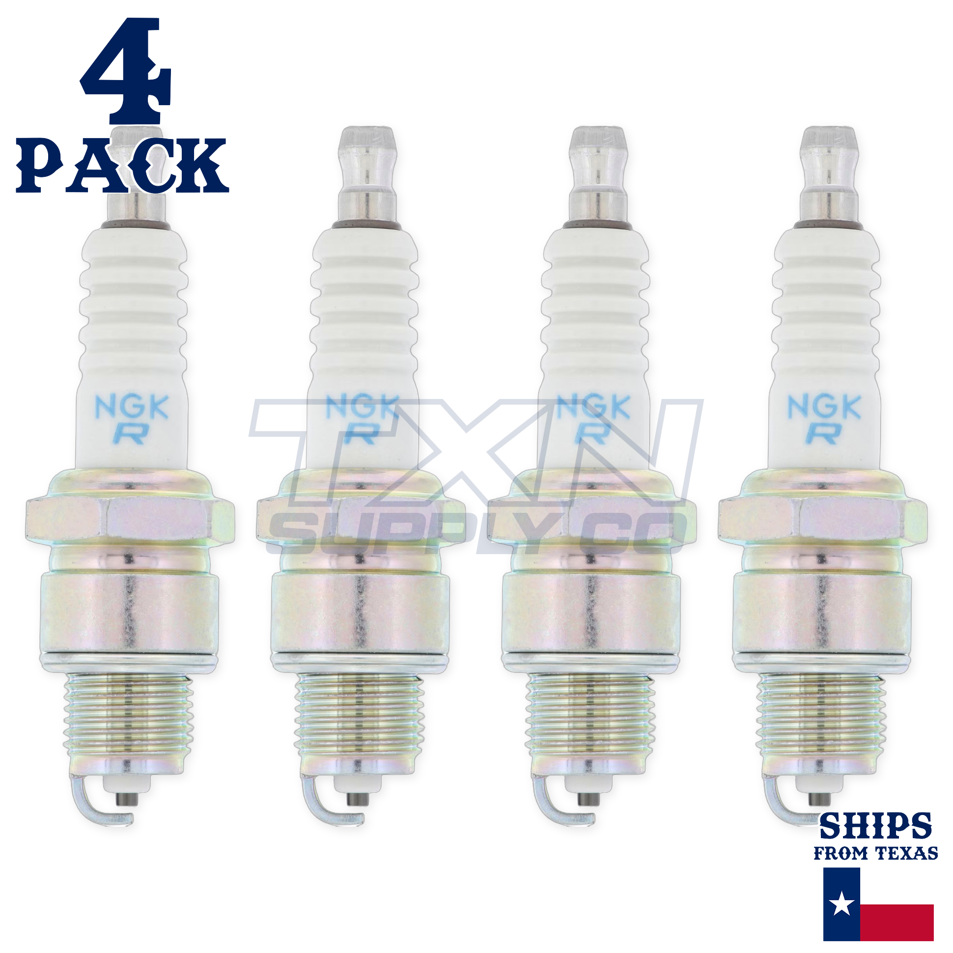 NGK 6422 Spark Plugs BPR7HS - 4 Pack - Image 1