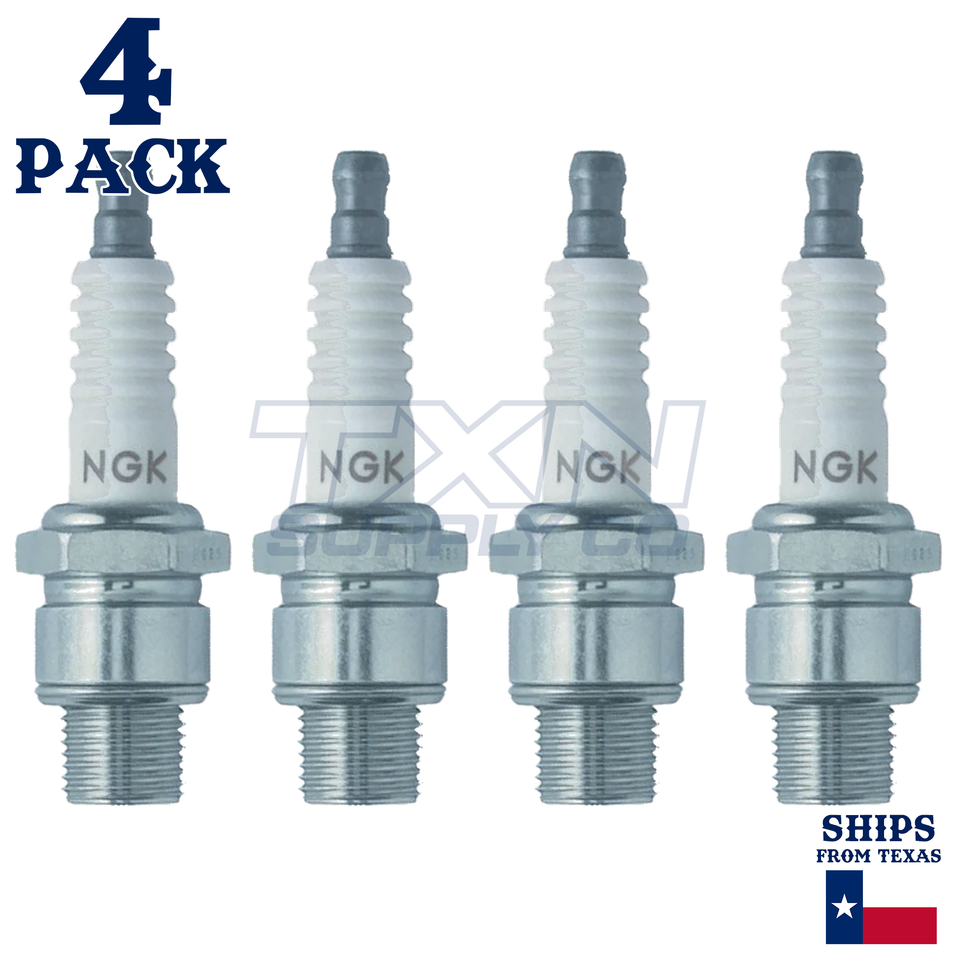 4 NGK Spark Plugs - For Mariner 200 V200 A914498 V6 Outboard Motor - Image 2