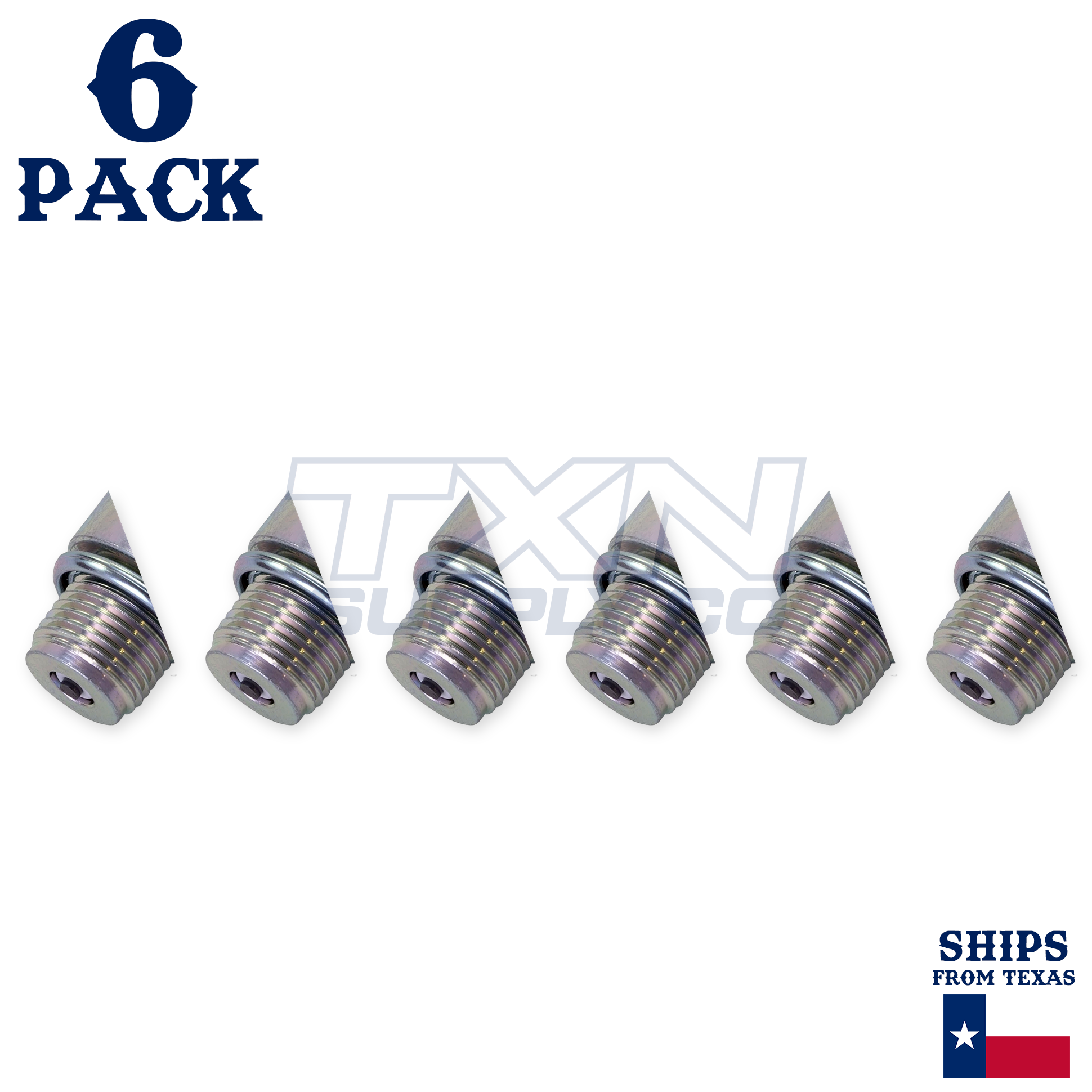 6 Spark Plugs NGK Standard Non-Resistor OEM BU8H/6431 - Image 2