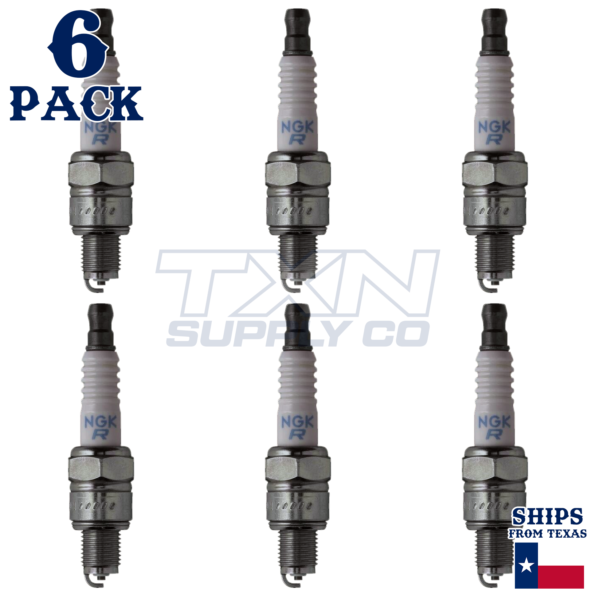 NGK 6500 Spark Plugs 6 Pack