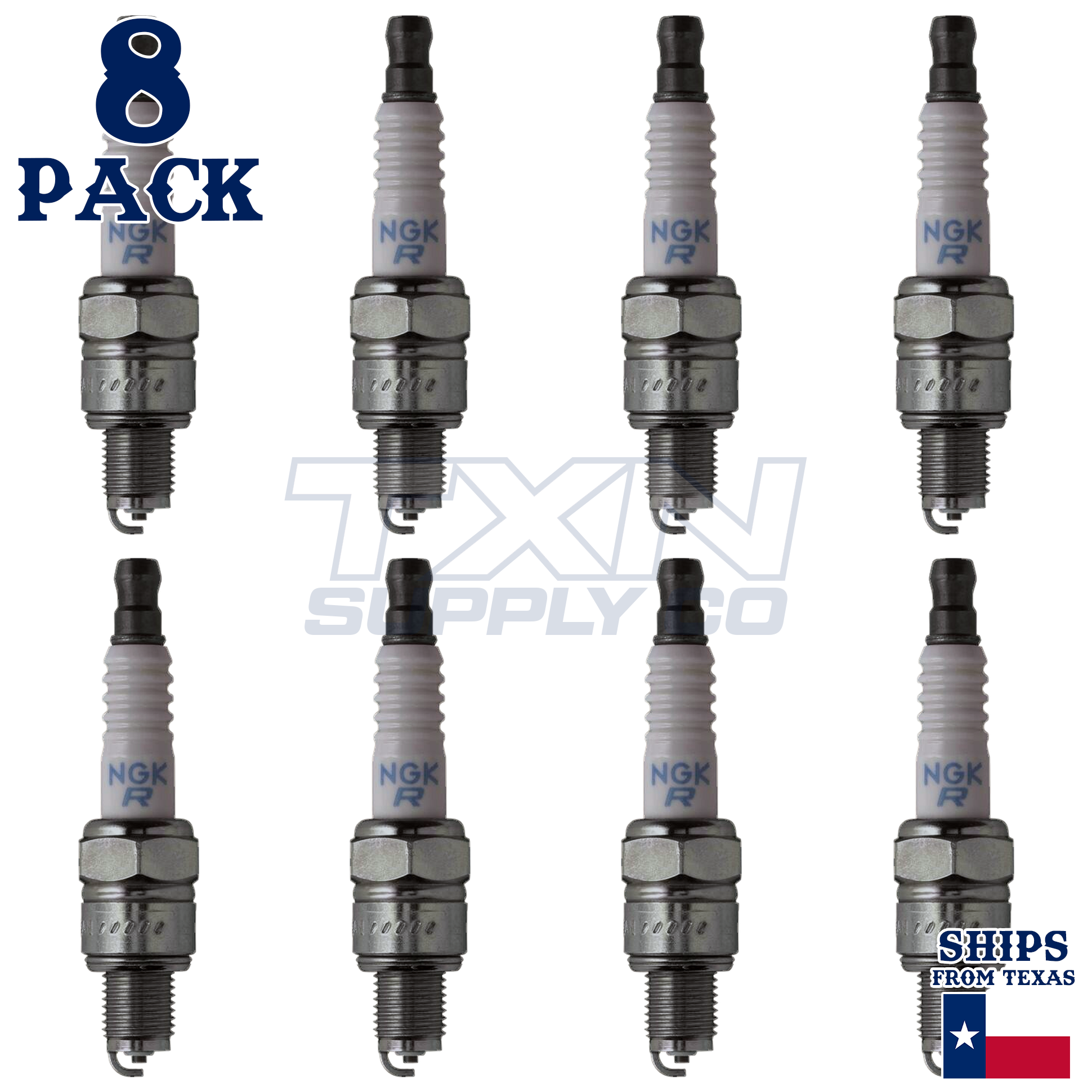 NGK 6500 Spark Plugs 8 Pack