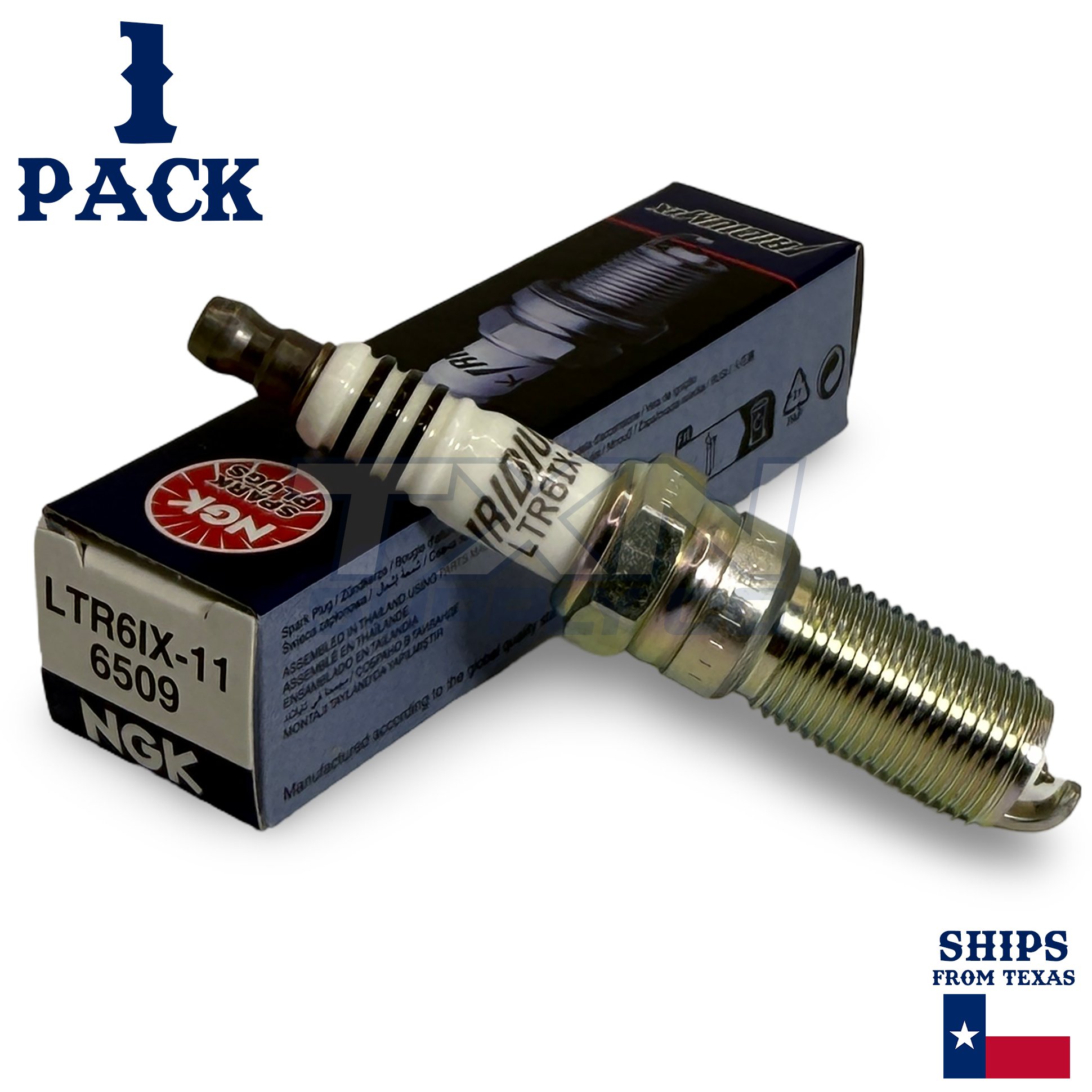 1 Pack NGK Iridium IX 6509 Spark Plugs LTR6IX-11 - Image 1