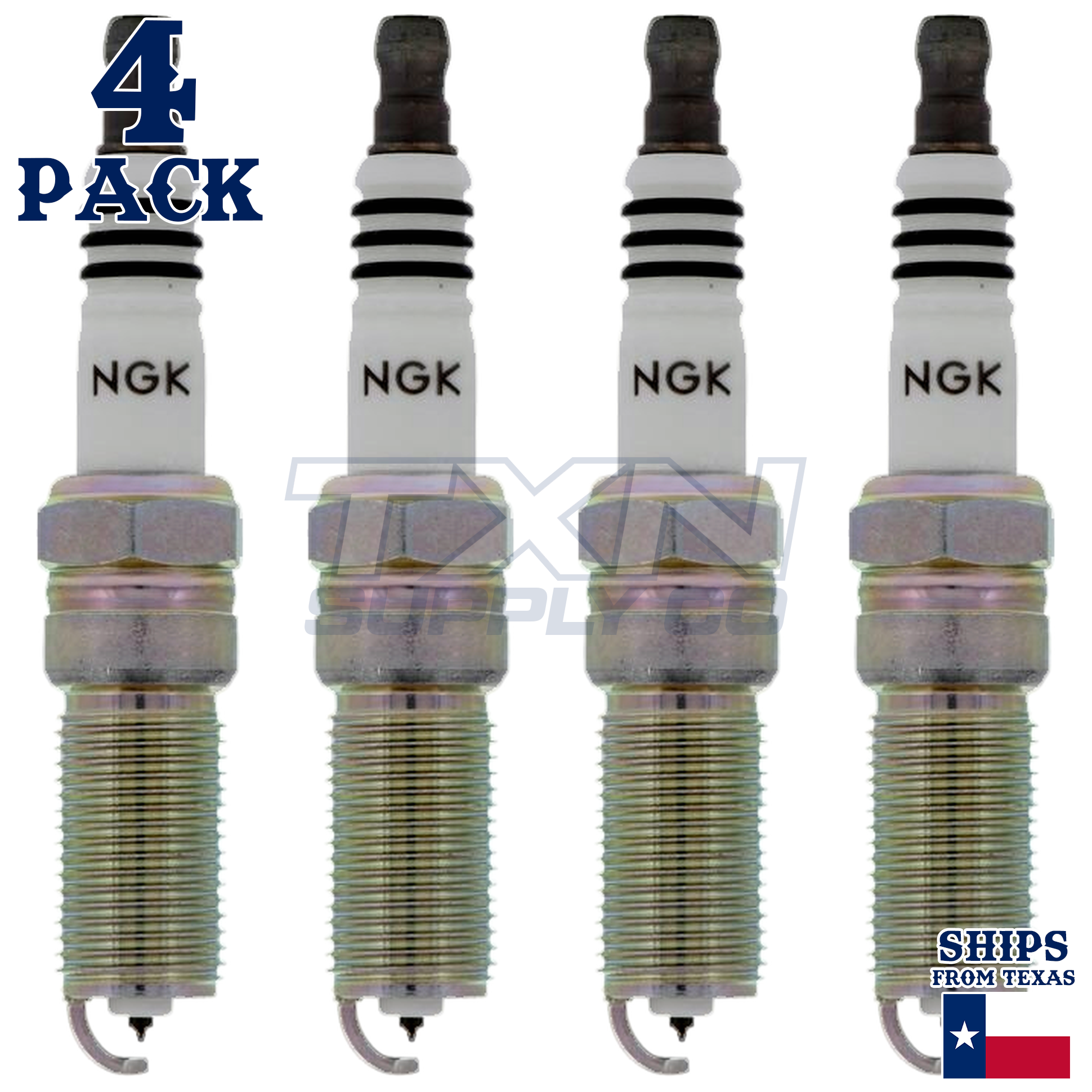 NGK 6510 Spark Plugs 4 Pack