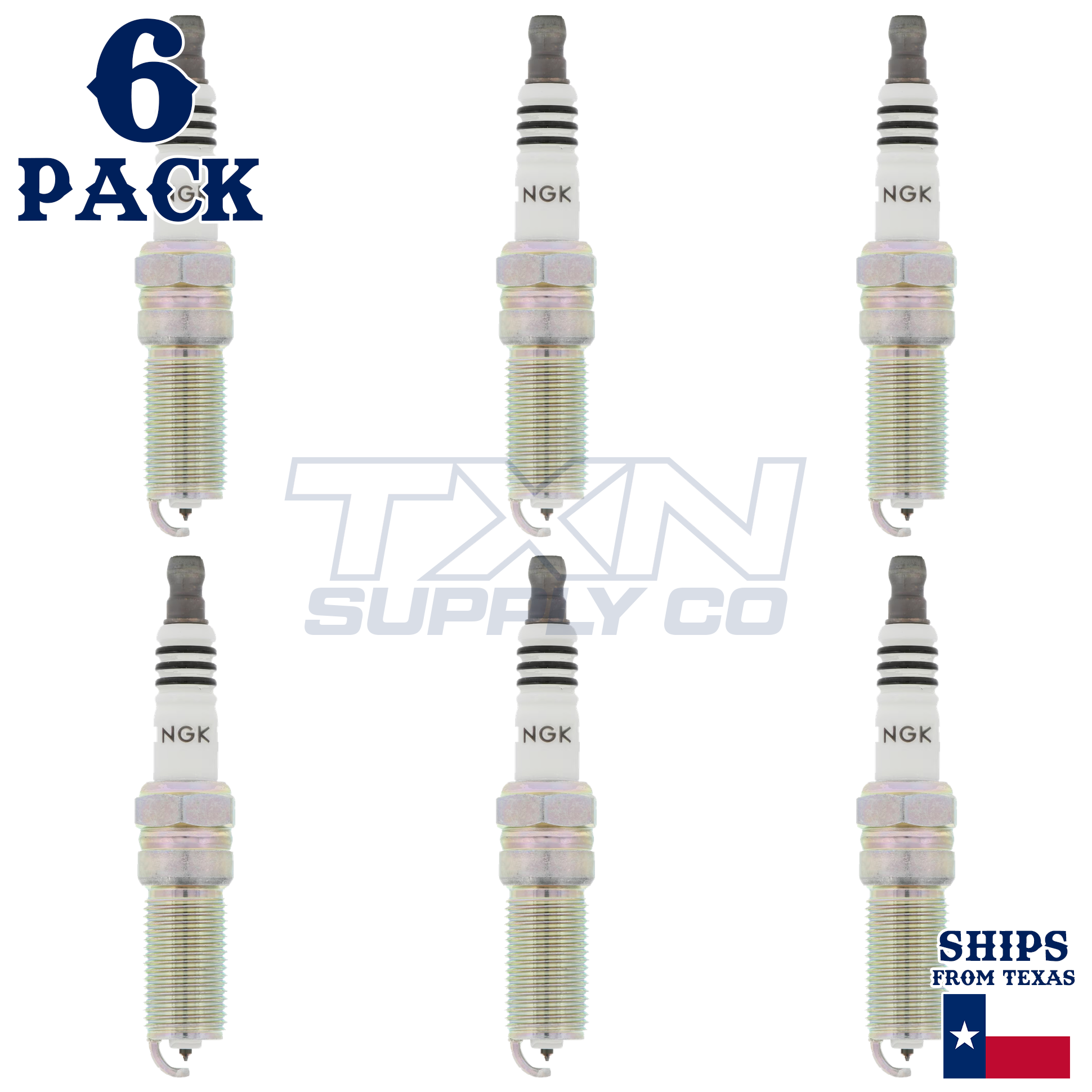 6 Pack NGK Iridium IX 6510 Spark Plugs LTR7IX-11 - Image 2