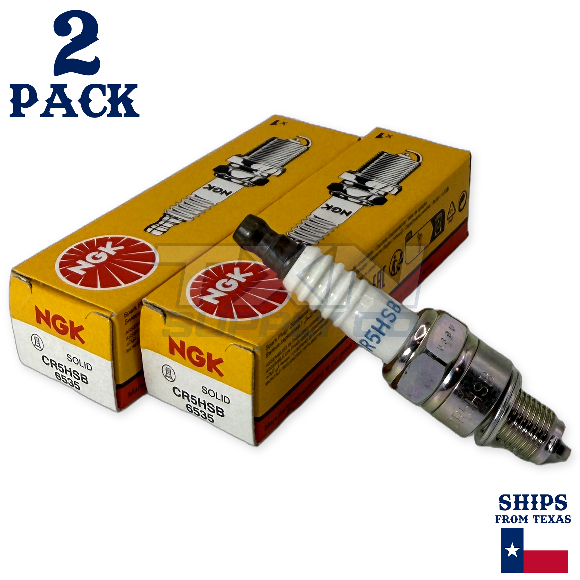 2 Pack NGK Spark Plug CR5HSB 6535