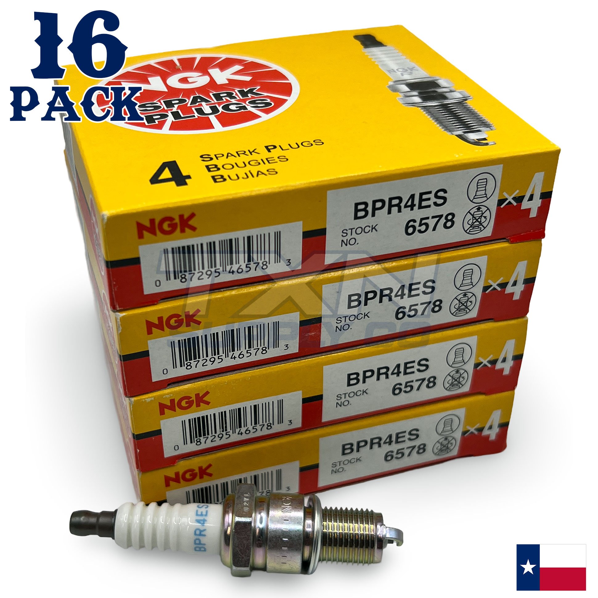NGK 6578 Spark Plug BPR4ES - 4 Pack - Image 1