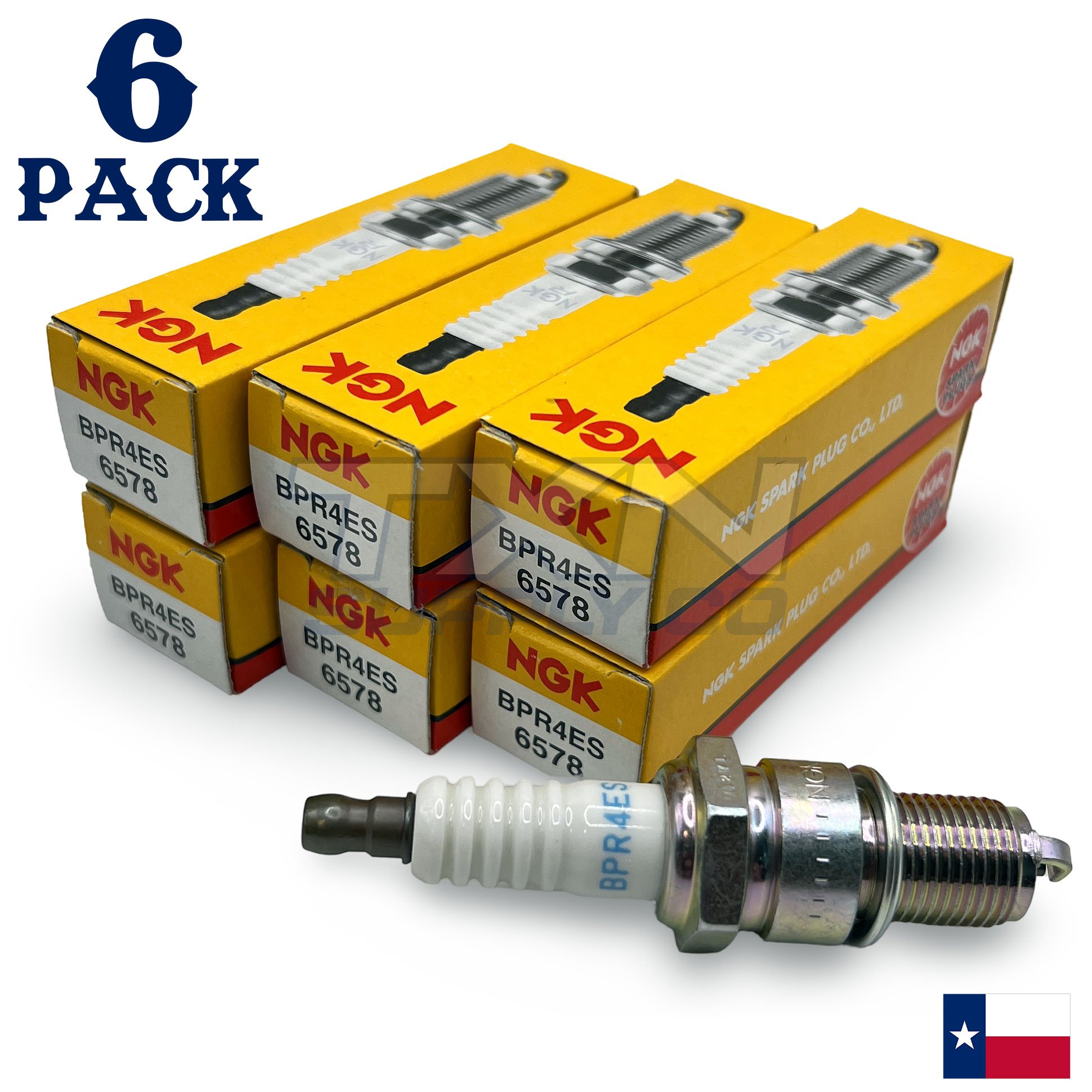 NGK 6578 Spark Plug BPR4ES - 6 Pack - Image 1