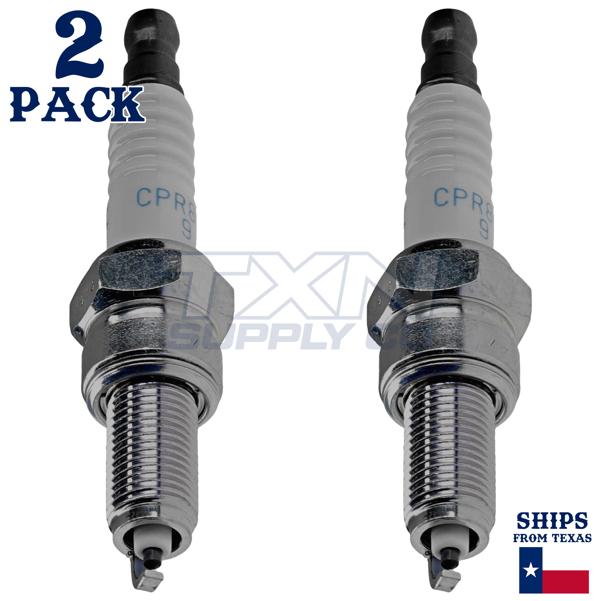 NGK 6607 CPR8EB-9 Spark Plugs 2 Pack