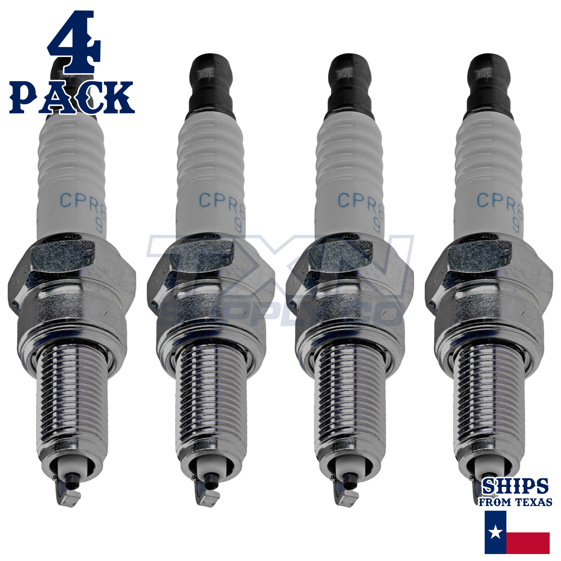 NGK 6607 CPR8EB-9 Spark Plugs 4 Pack