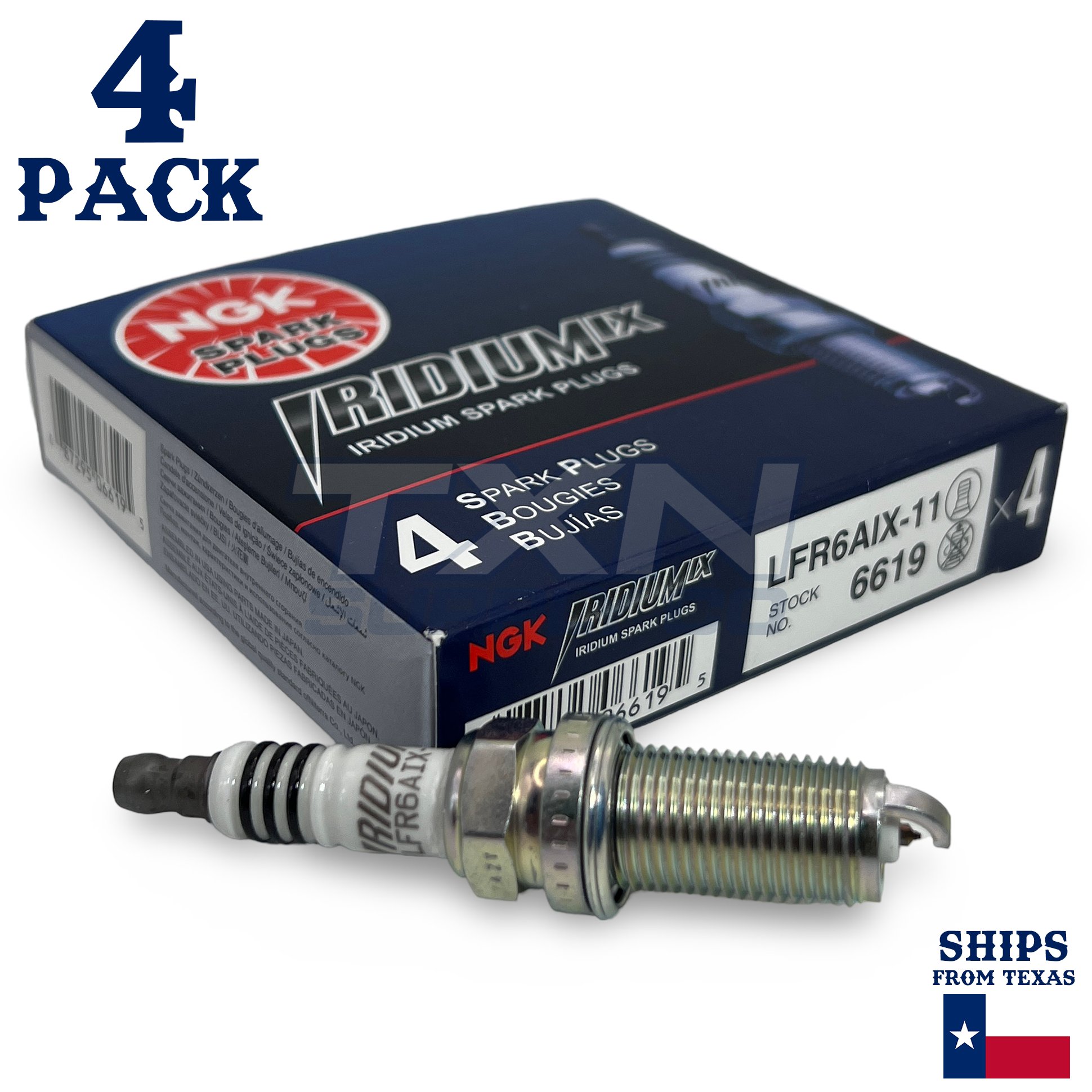 4 Pack NGK Iridium IX Spark Plugs 2010-2012 for Suzuki Kizashi 2.4L 2.4L L4 - Image 1