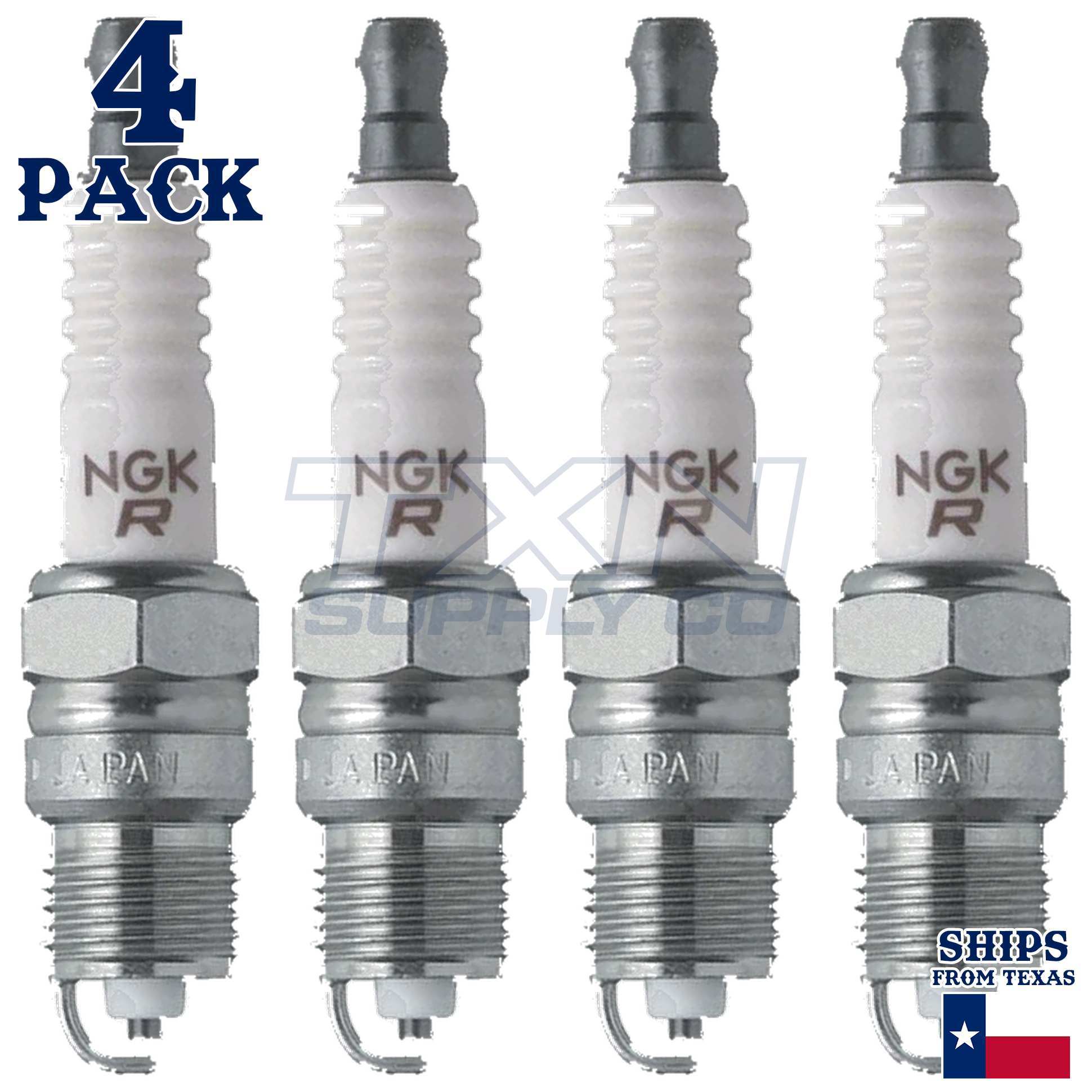 4 Pack NGK V-Power 6630 Spark Plugs UR4 - Image 2