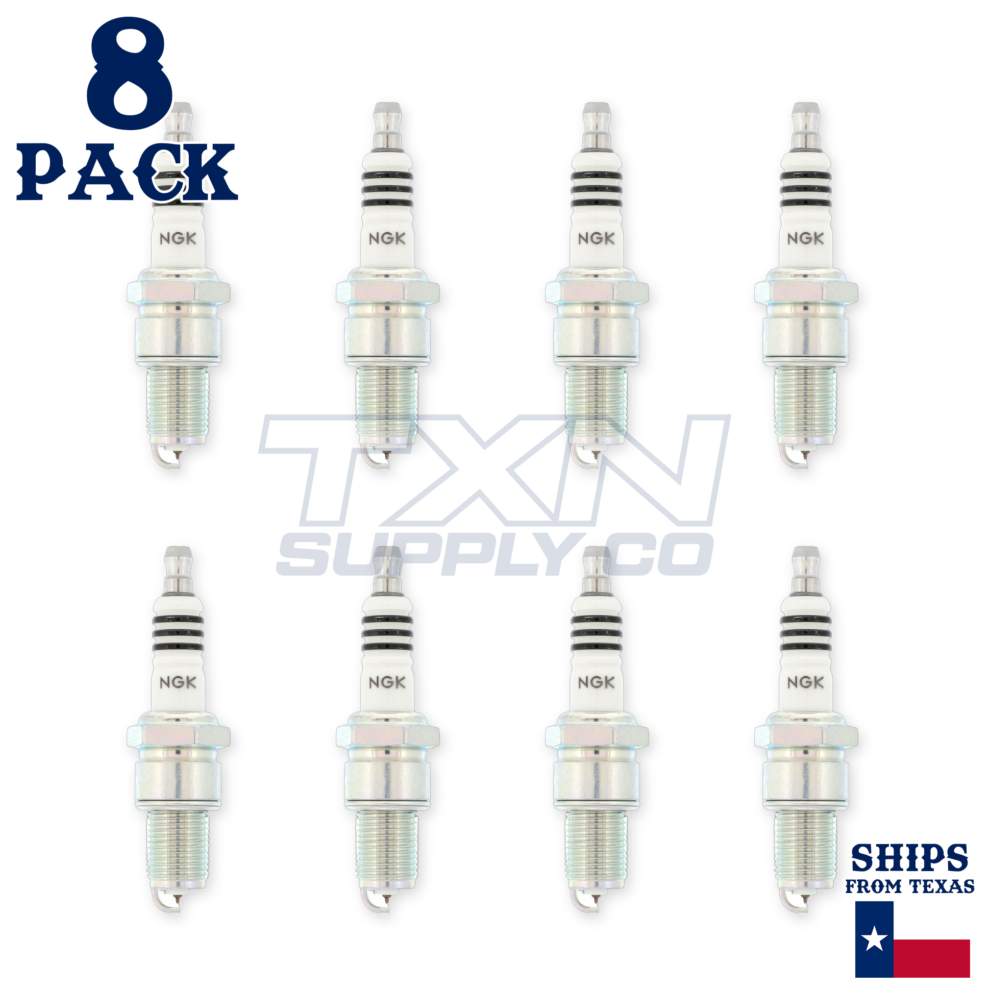 8 Pack NGK 6637 Iridium IX Spark Plugs BPR6EIX - Image 2