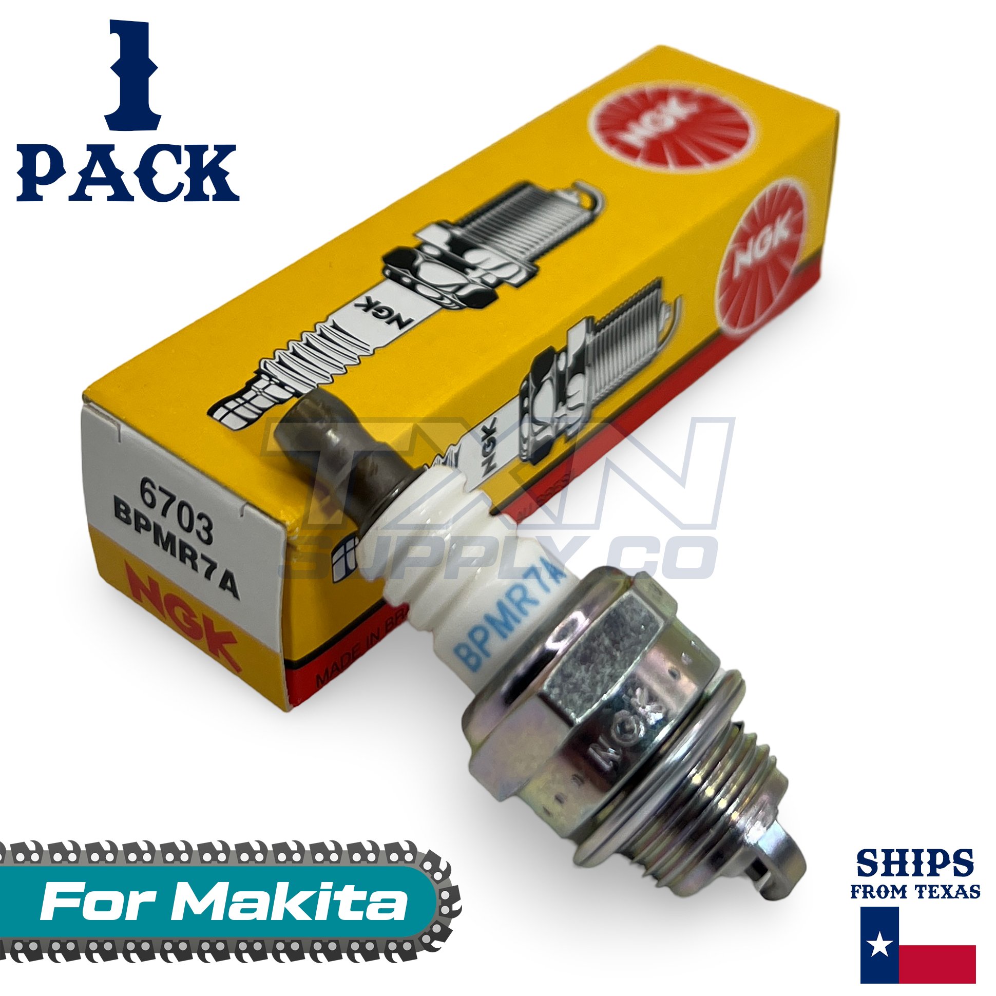 1 Pack NGK Spark Plug - For EA3202S Makita Chainsaw - Image 1