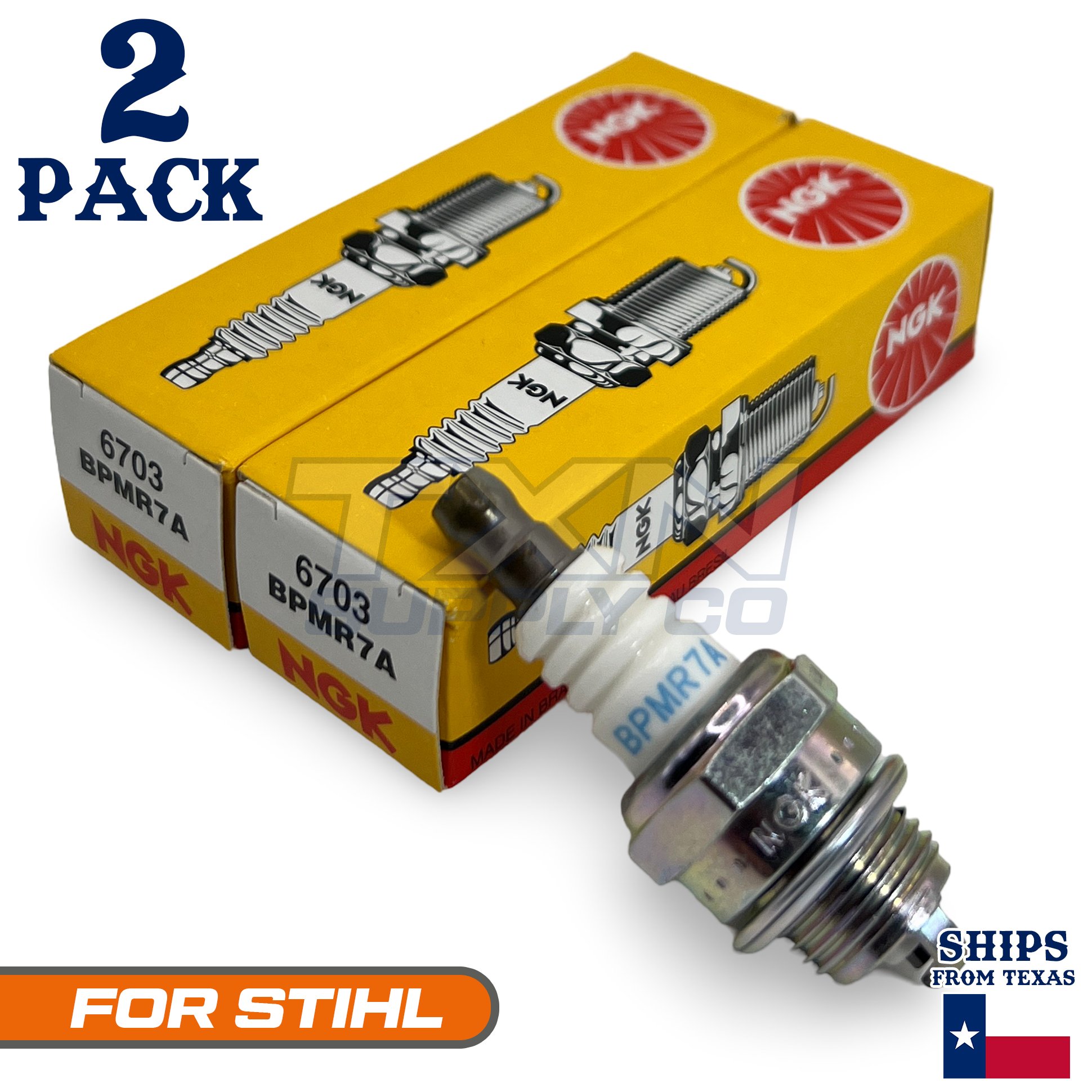 2 Pack NGK Spark Plug - For STIHL Trimmer Cutter  FR 450