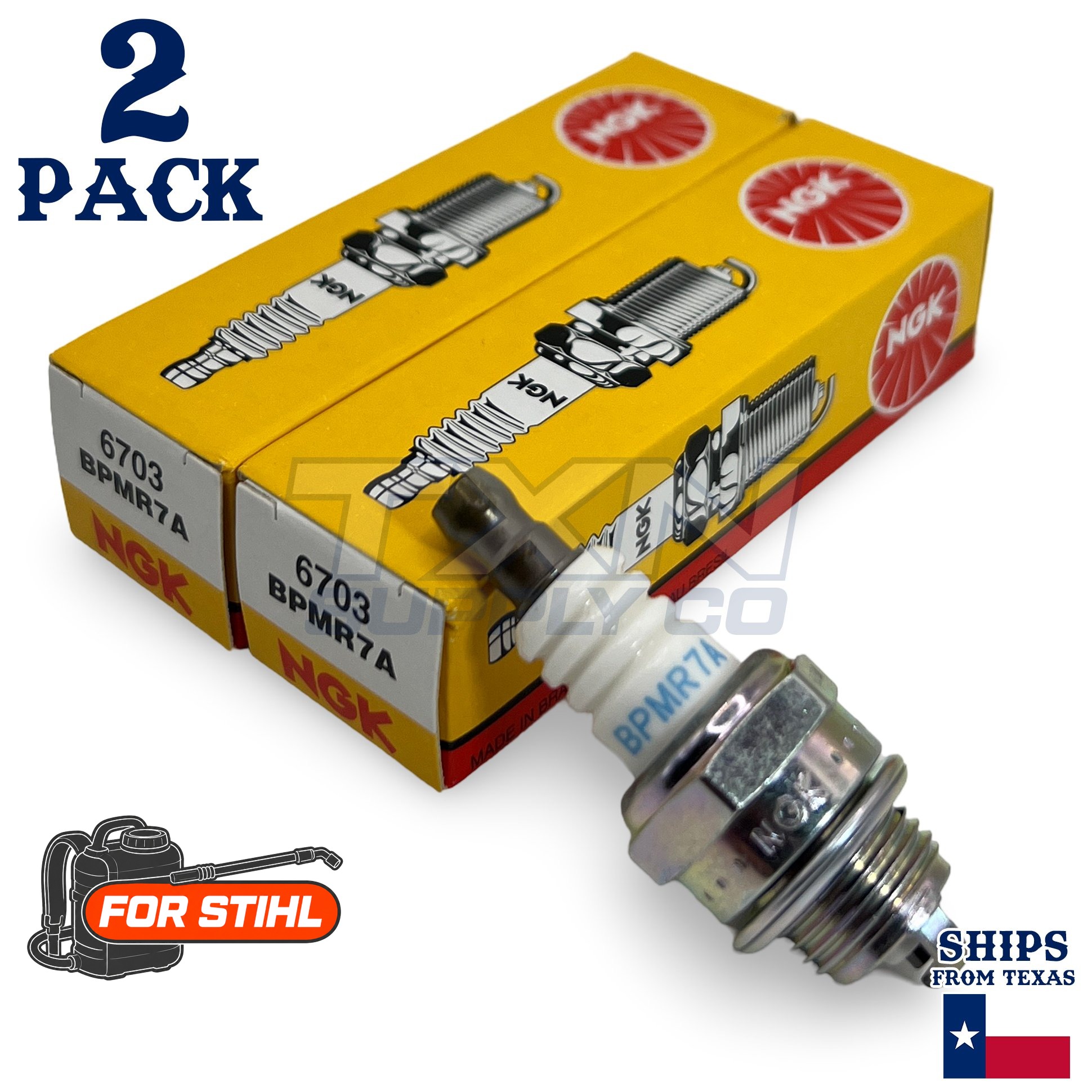2 Pack NGK Spark Plug - For SR 320 Stihl Backpack Sprayer
