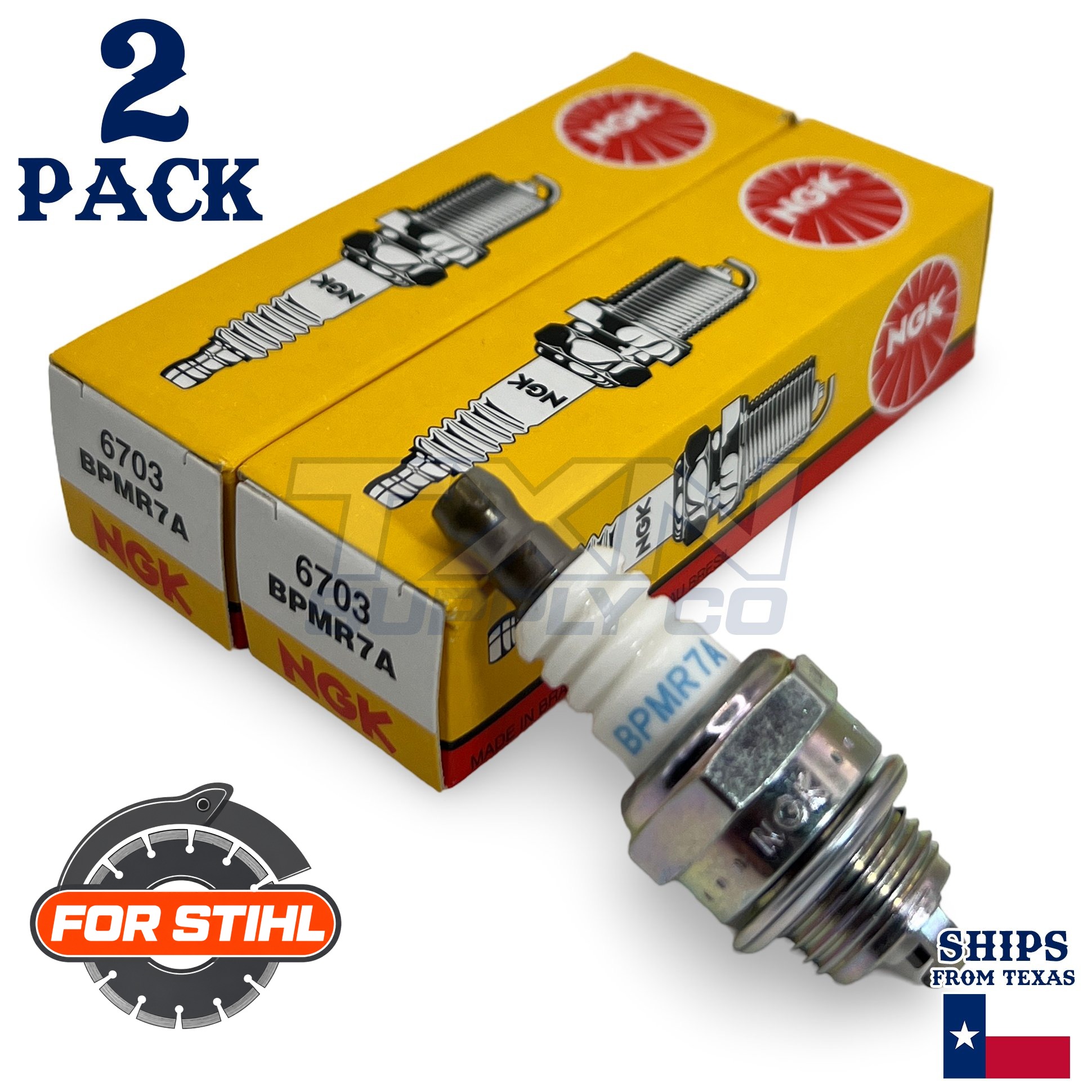 2 Pack NGK Spark Plug - For TS 420 Stihl Cutoff Saw