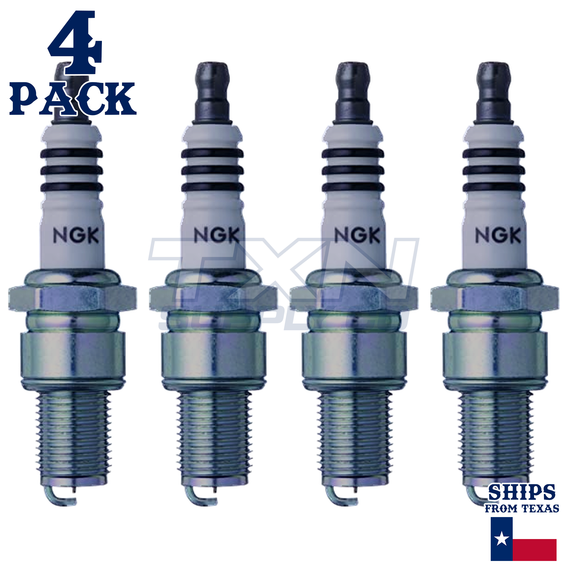 NGK 6747 BR8EIX Spark Plugs 4 Pack