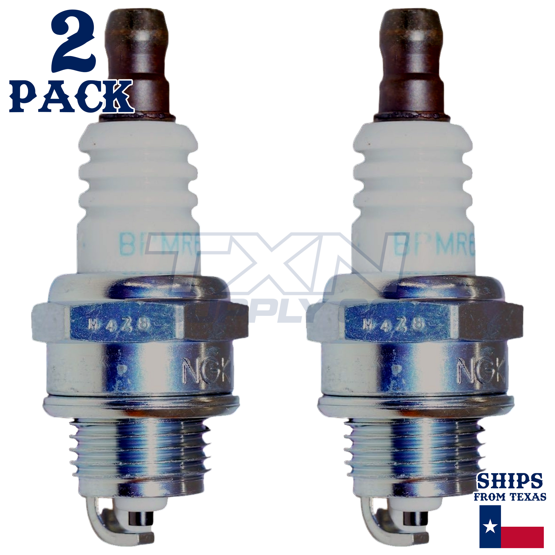 NGK 6759 BPMR6A Spark Plugs 2 Pack