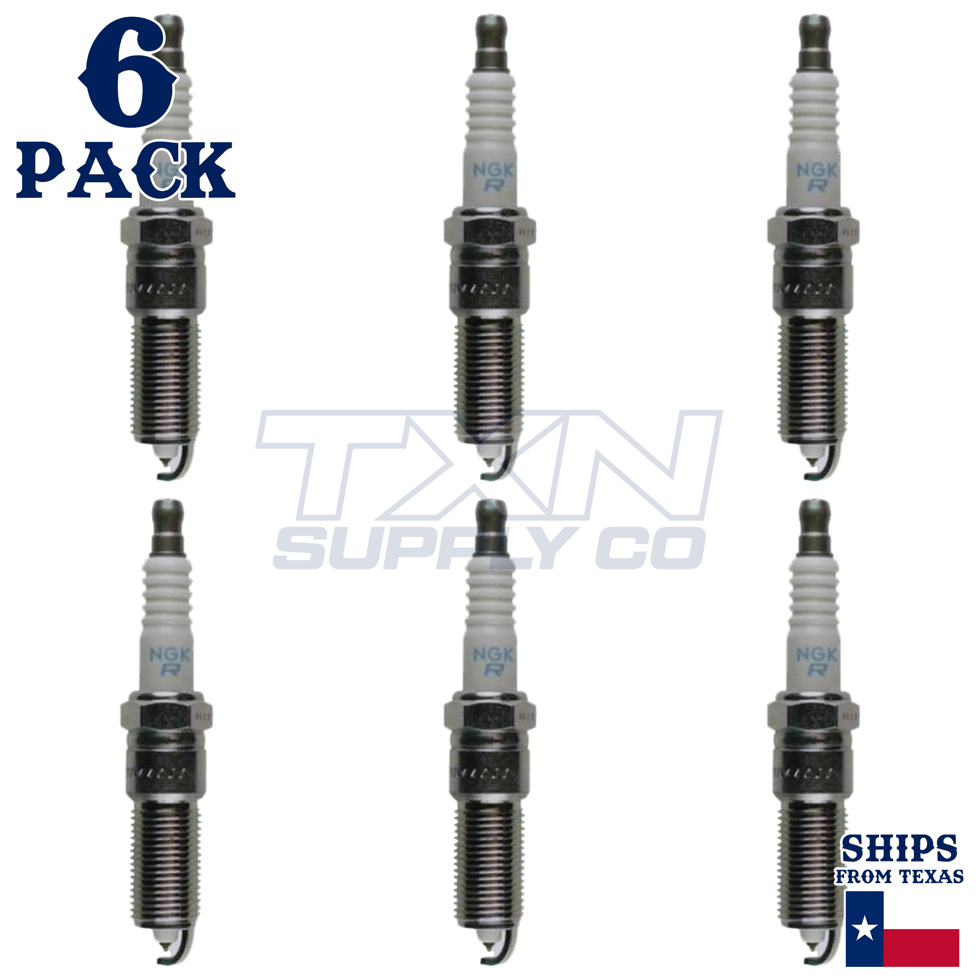 NGK 6774 IZFR6K13 Spark Plugs 6 Pack
