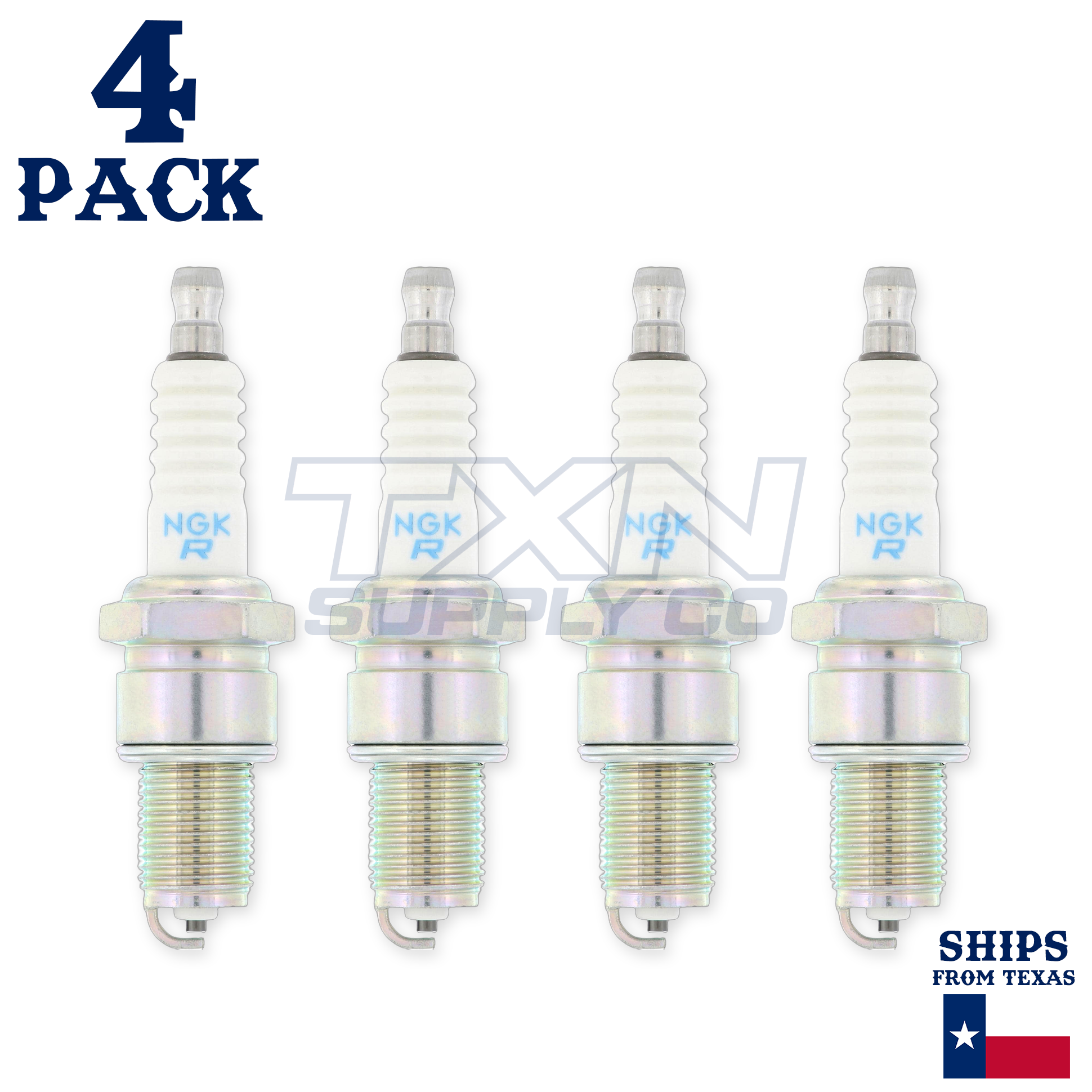 4 Pack NGK 6775 Spark Plugs BPR6ES BLYB - Image 1