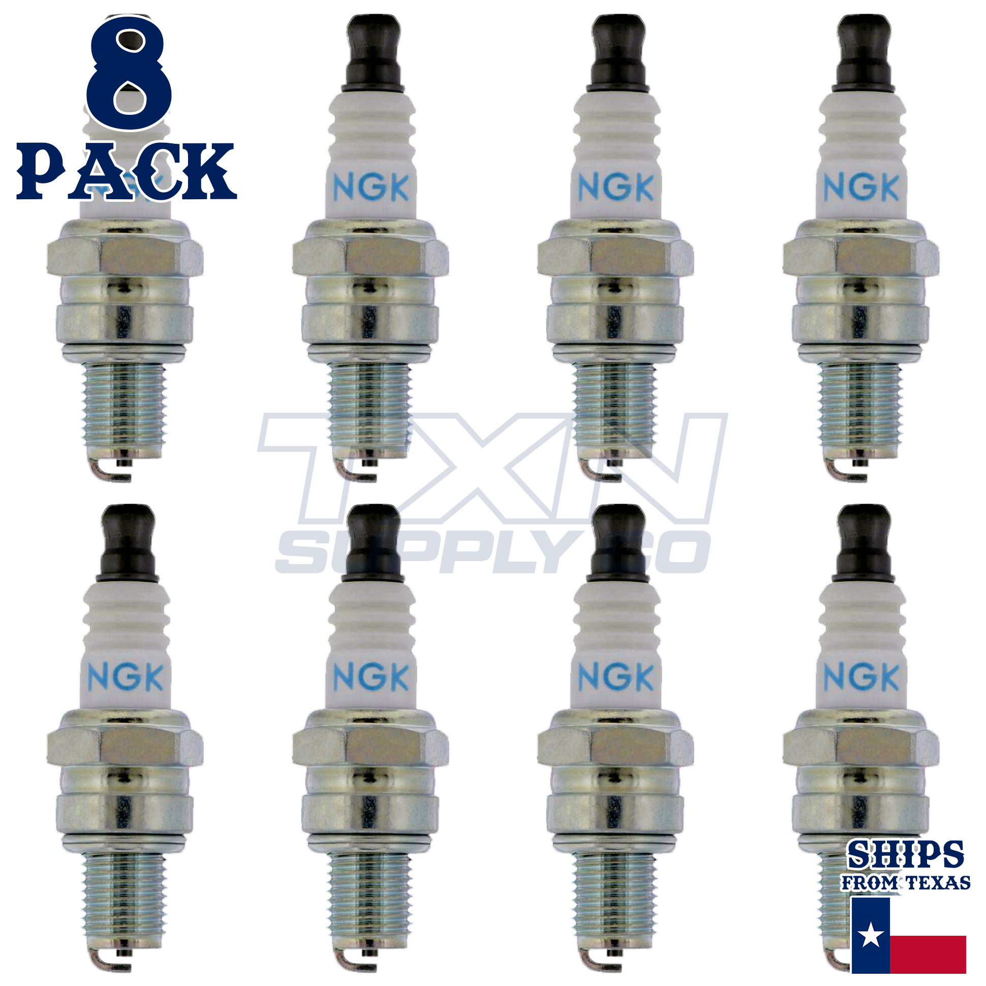 NGK 6776 Spark Plugs 8 Pack - Image 1