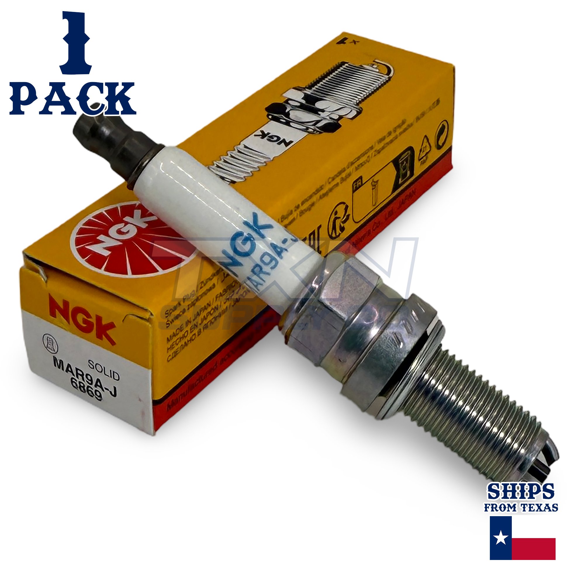 NGK 6869 Spark Plug MAR9A-J - 1 Pack - Image 1