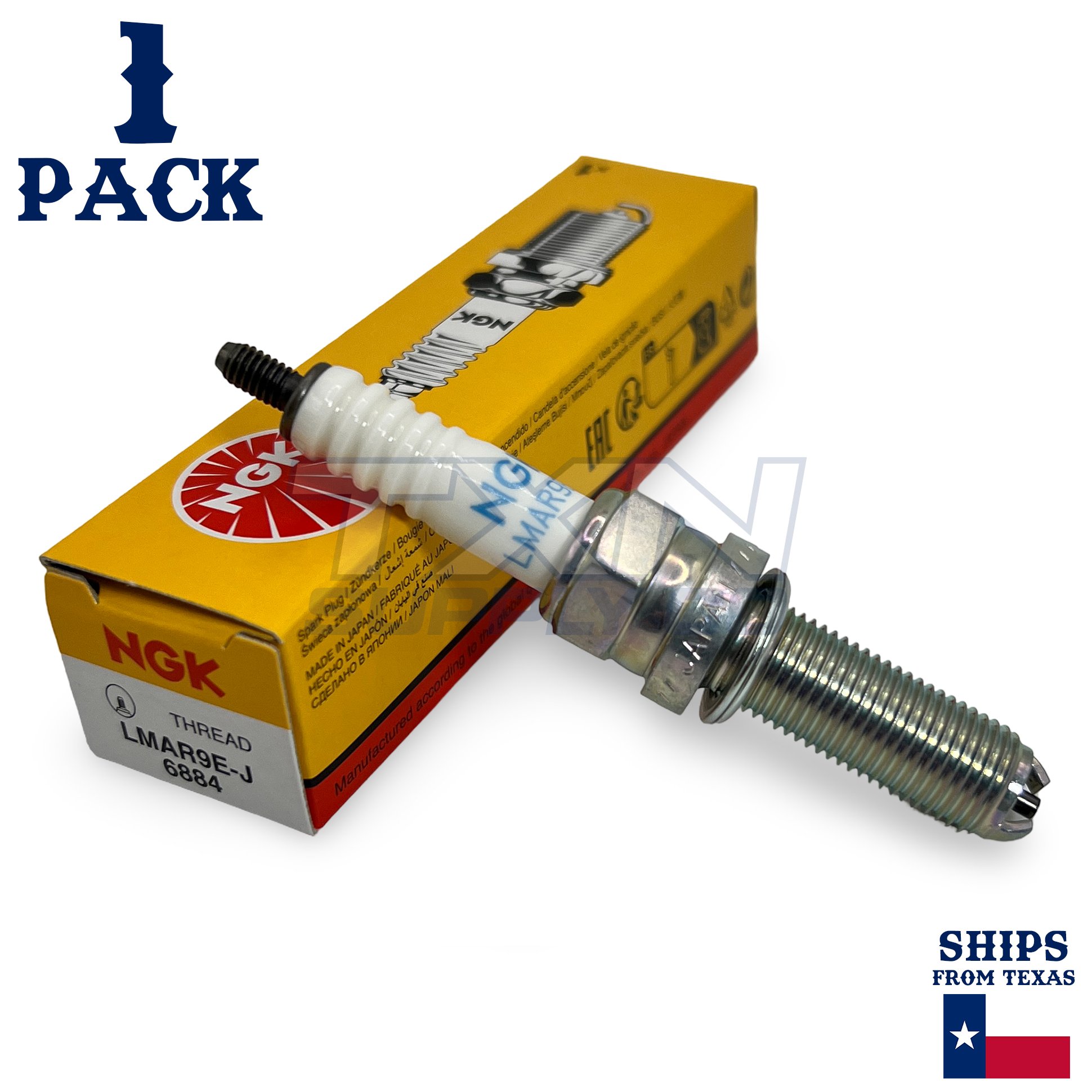 NGK (6884) LMAR9E-J Standard Spark Plug, Pack of 1 - Image 1