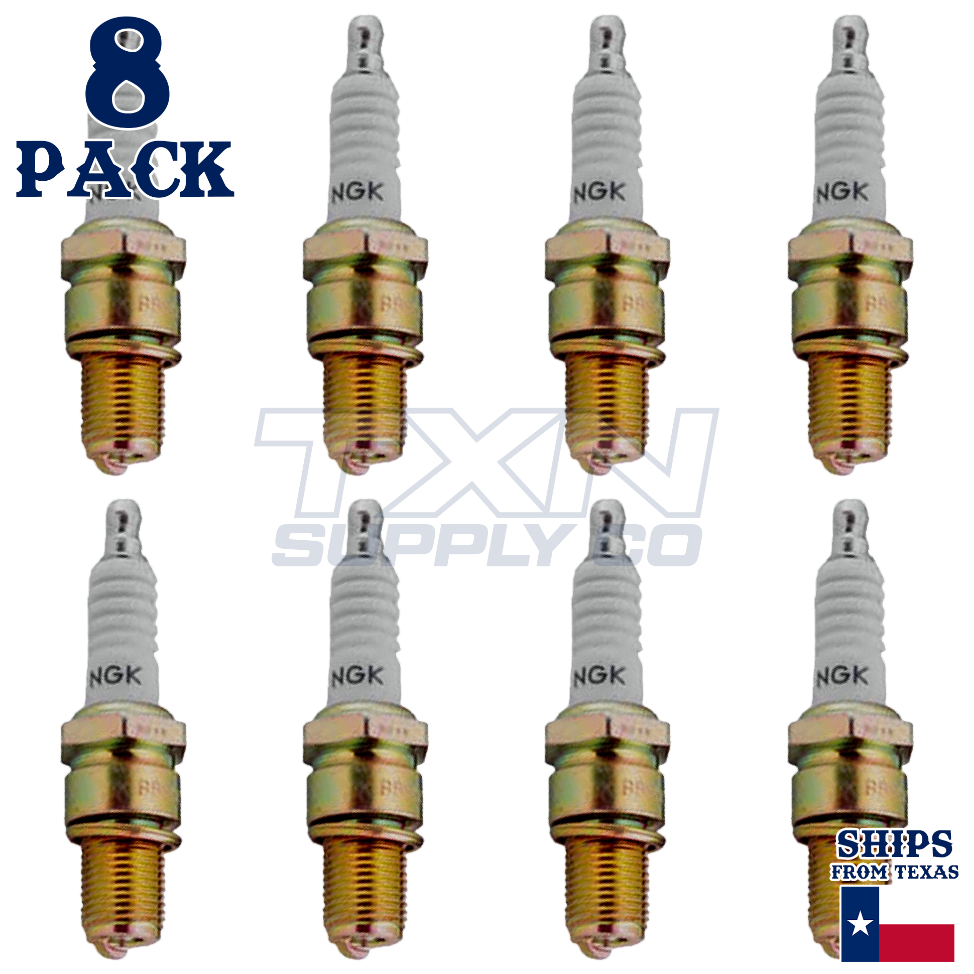 NGK 6899 CPR6EA-9 Spark Plugs 8 Pack