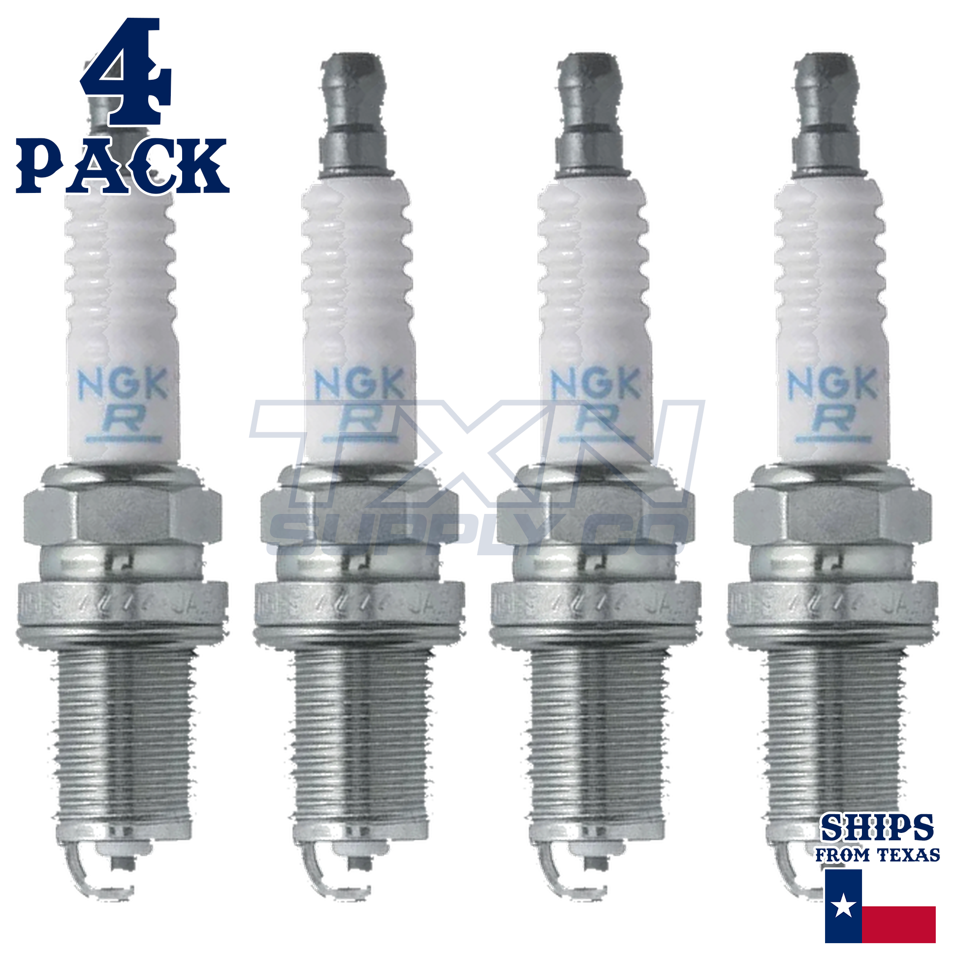 4 Pack NGK V-Power Spark Plugs 1991-2001 for Nissan Sentra E VIN P 1.6L 2.0L - Image 2