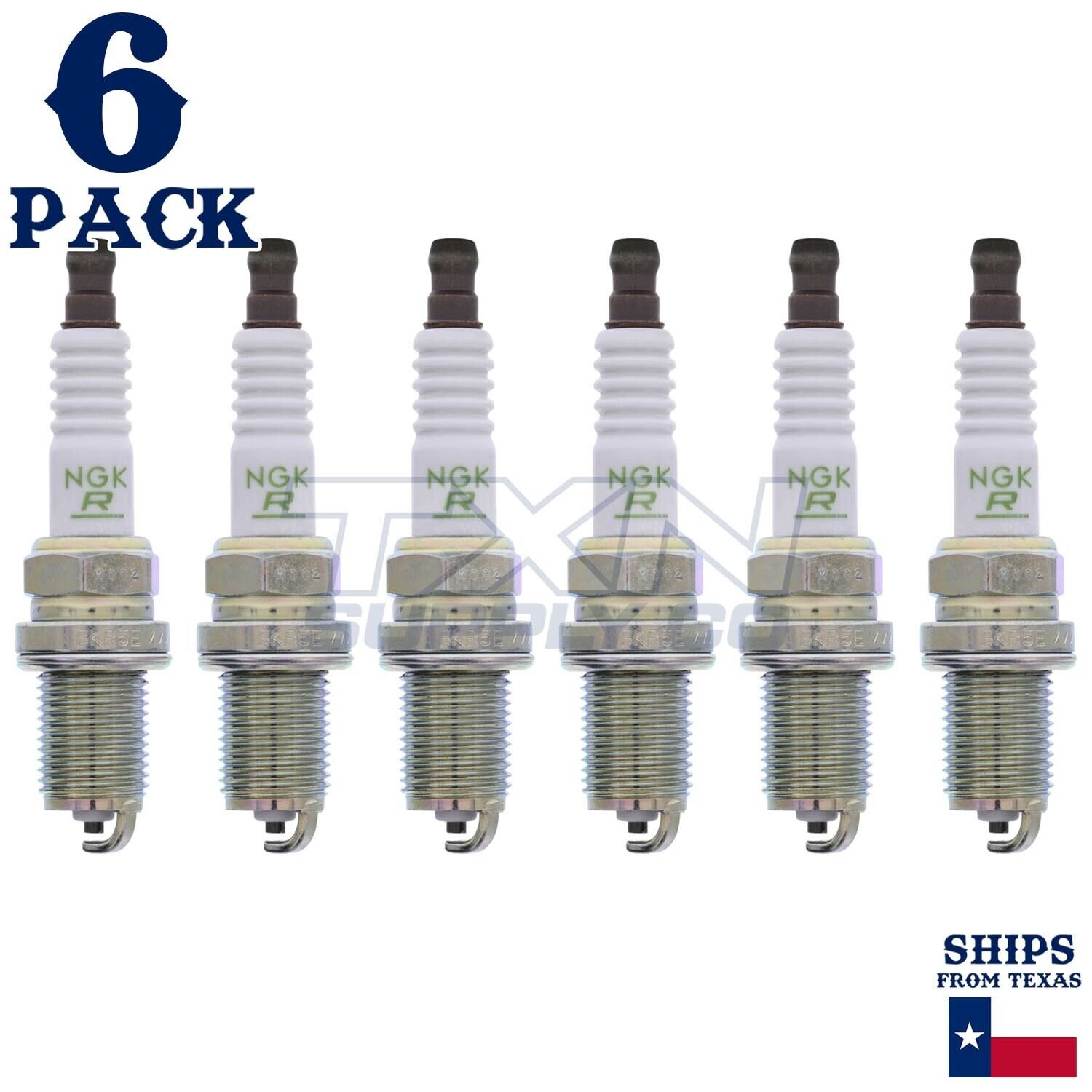 6 Pack NGK V-Power Spark Plugs 1996-2000 for Nissan Pathfinder 3.3L V6