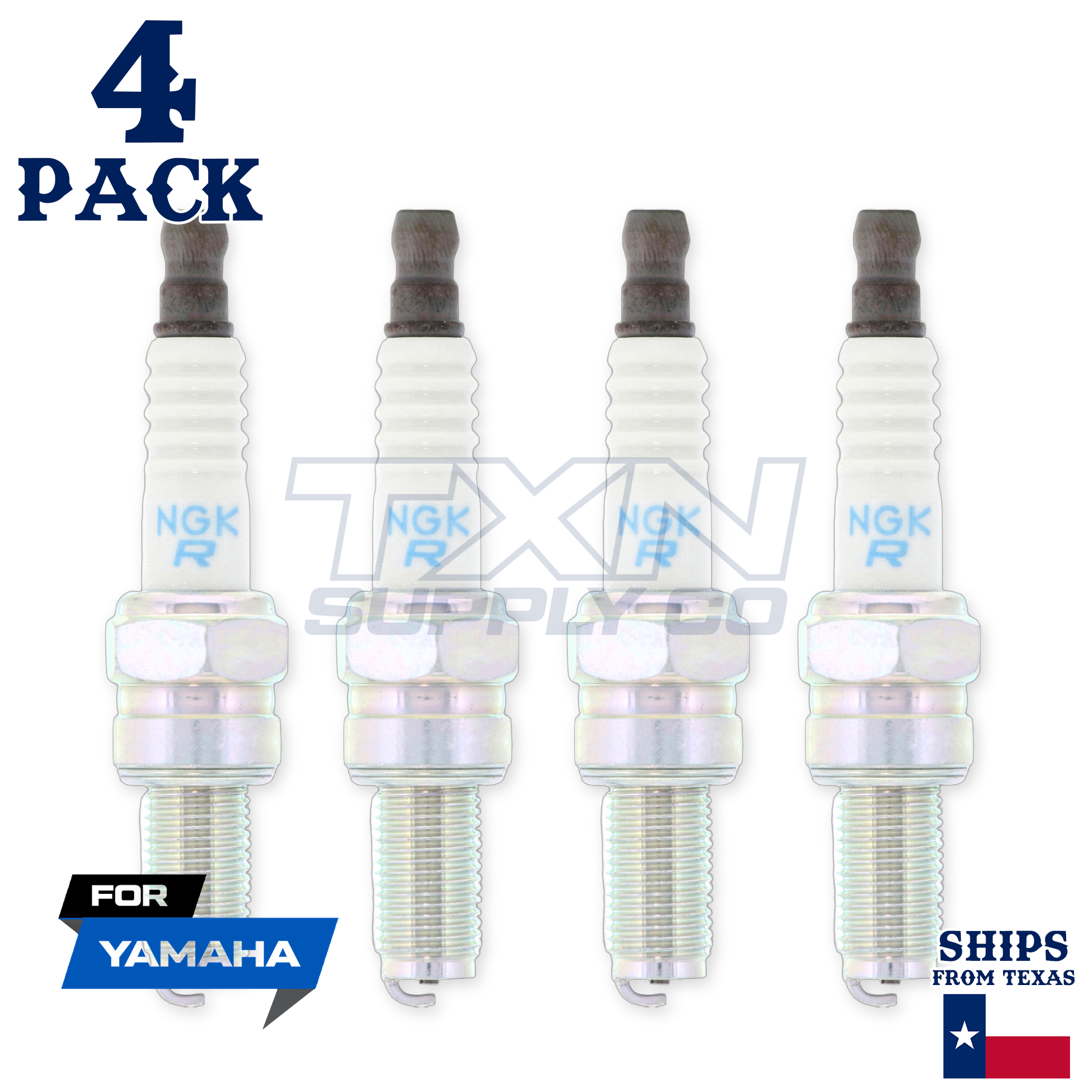 4 NGK Spark Plugs - For Yamaha Waverunner VX1800 Watercraft - Image 1