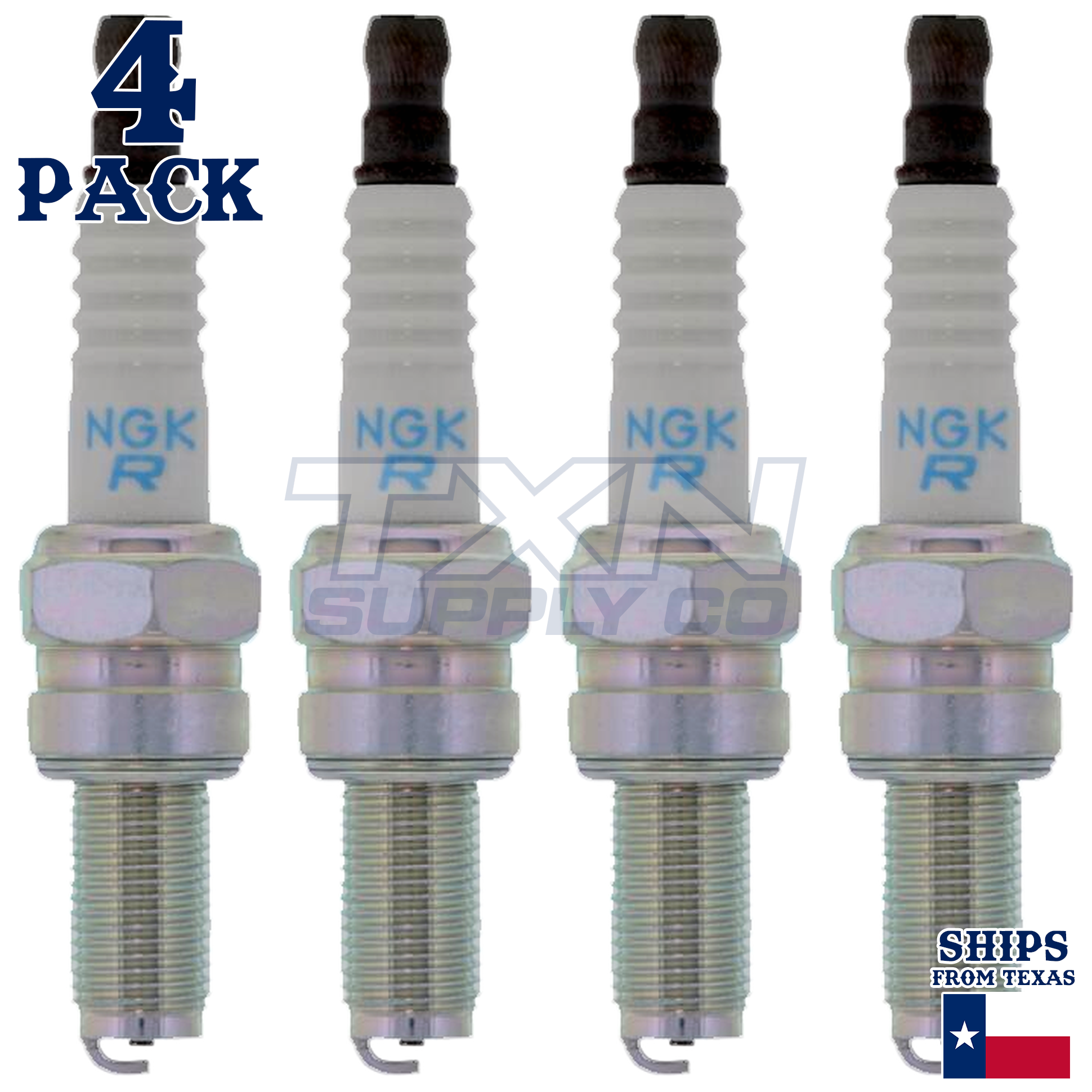 NGK 6955 Spark Plugs 4 Pack - Image 1