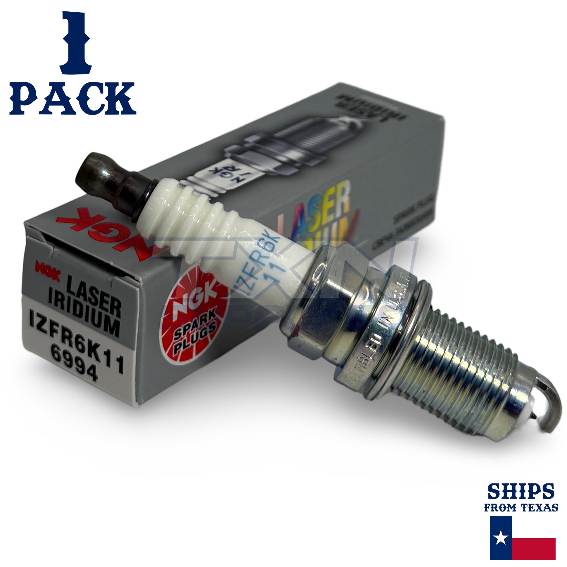 1 Pack NGK V-Power 6994 Spark Plugs IZFR6K11 - Image 1