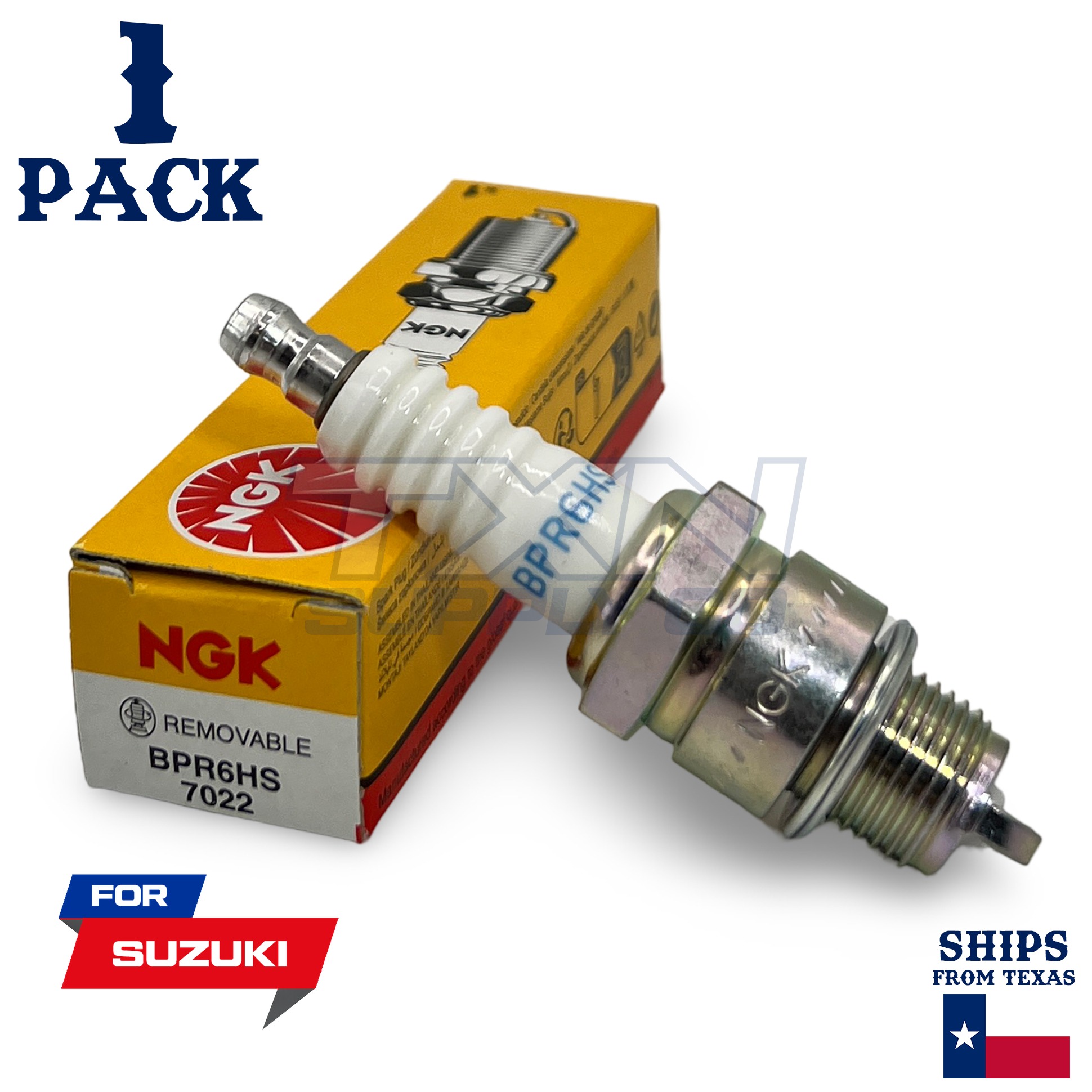 1 NGK Spark Plug - For 1997-2004 AY 50 Katana AC Suzuki Motorcycle - Image 1