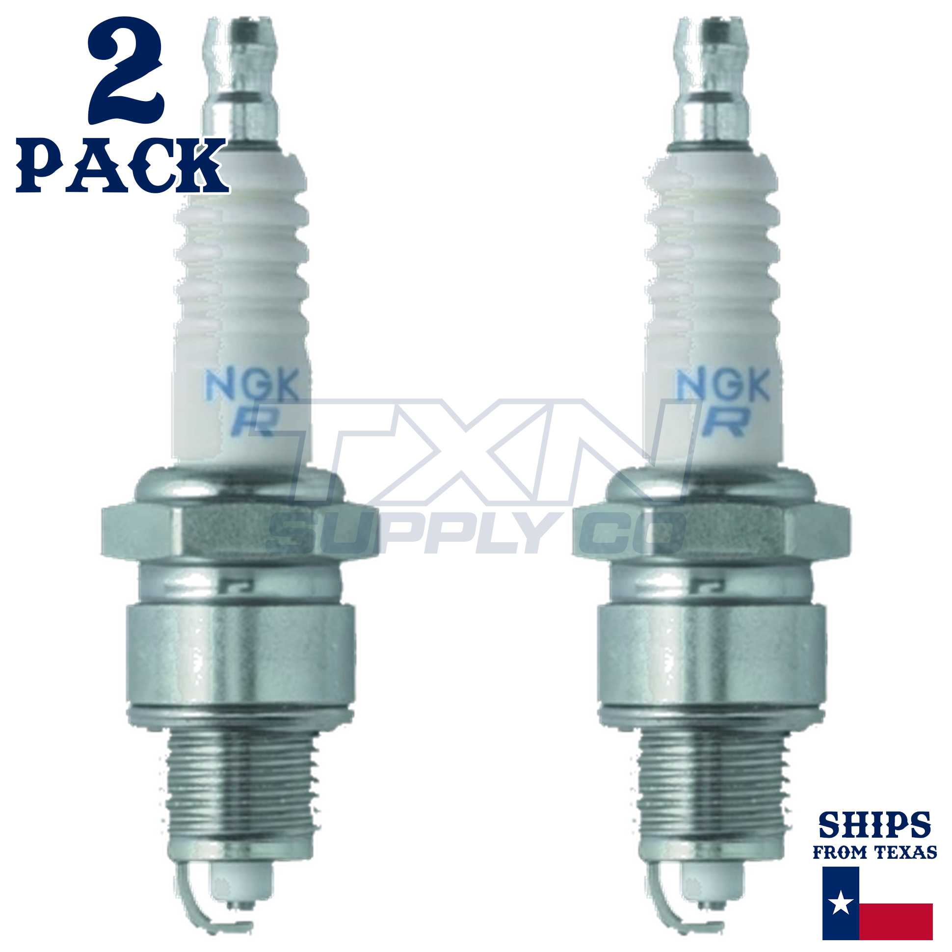 2 NGK Spark Plug - For TS 50 PC Suzuki Motorcycle - Image 2