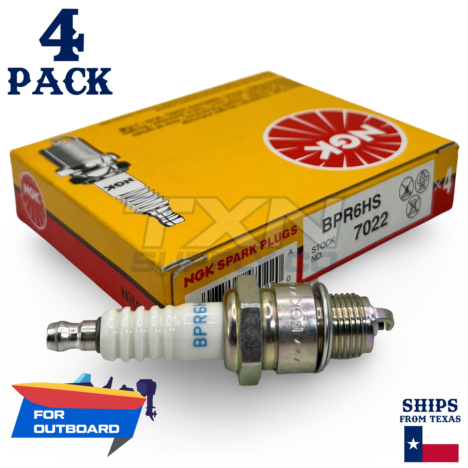 4 NGK Spark Plugs - For Suzuki 3.5 DT3.5 Outboard Motor - Image 1