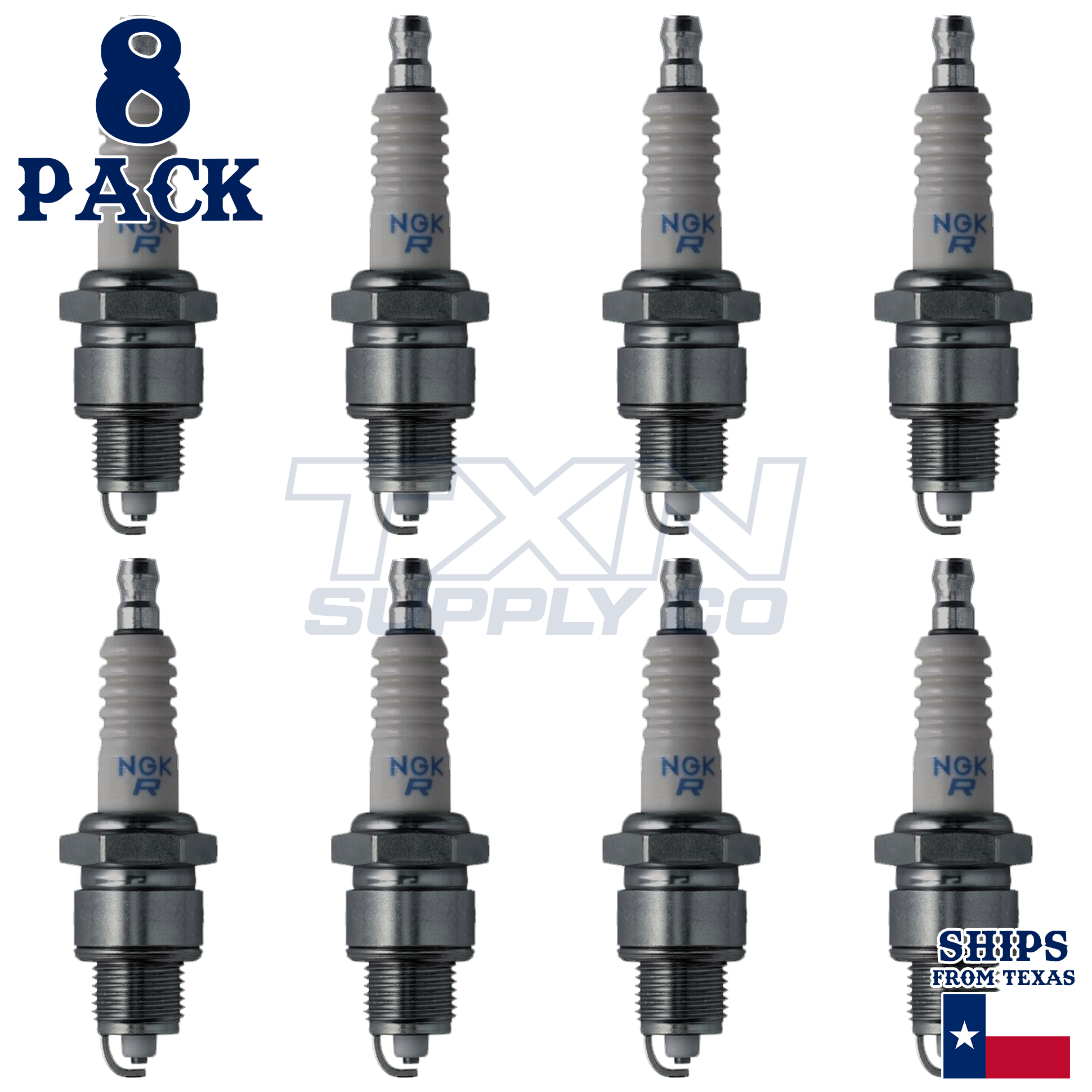 NGK 7022 Spark Plugs 8 Pack