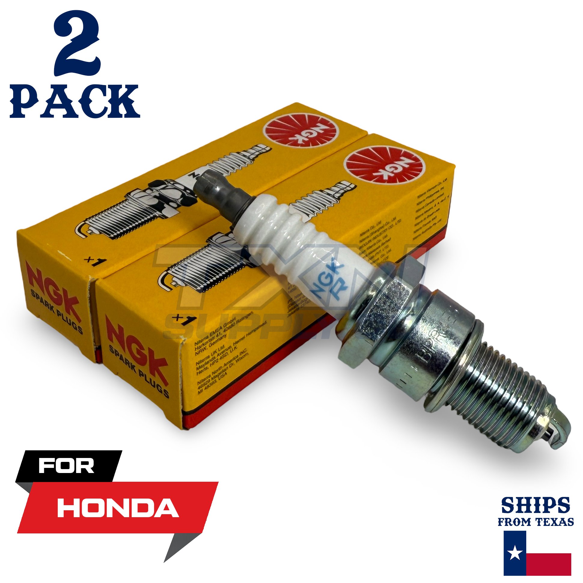 2 NGK Spark Plug - For NH 50 M Honda Motorcycle