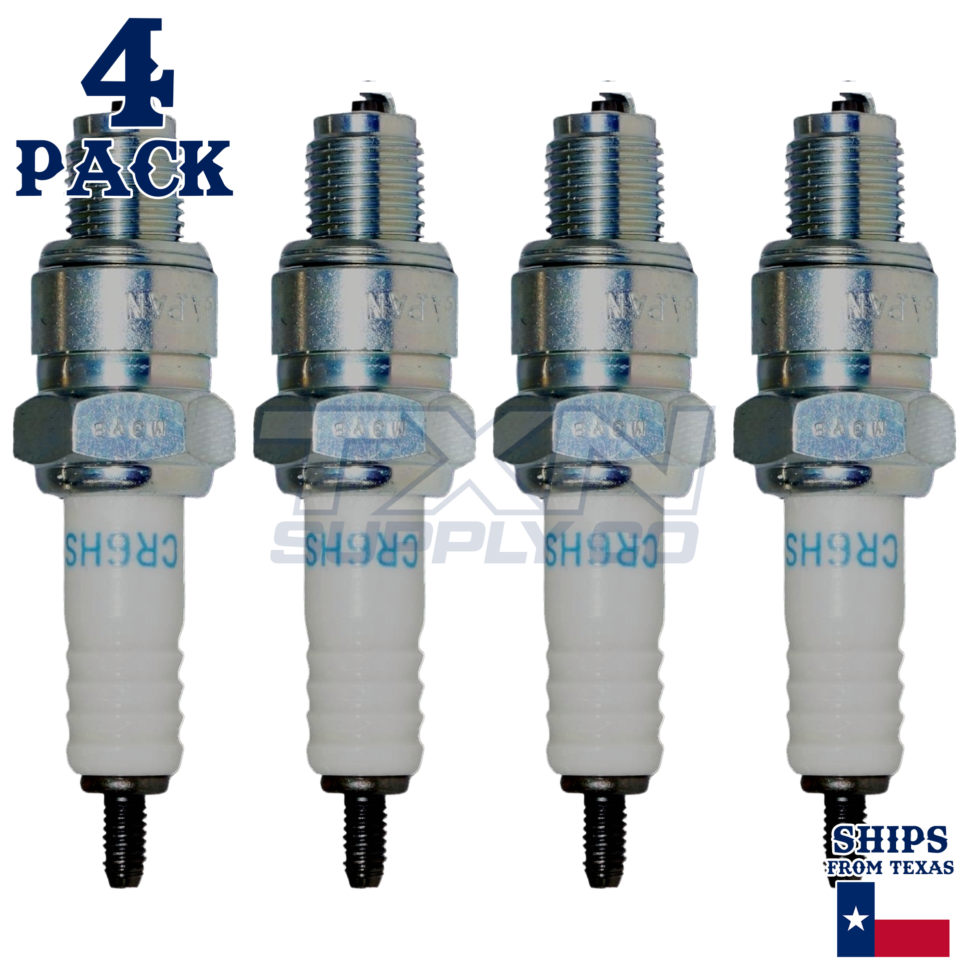 NGK 7023 CR6HS Spark Plugs 4 Pack - Image 1