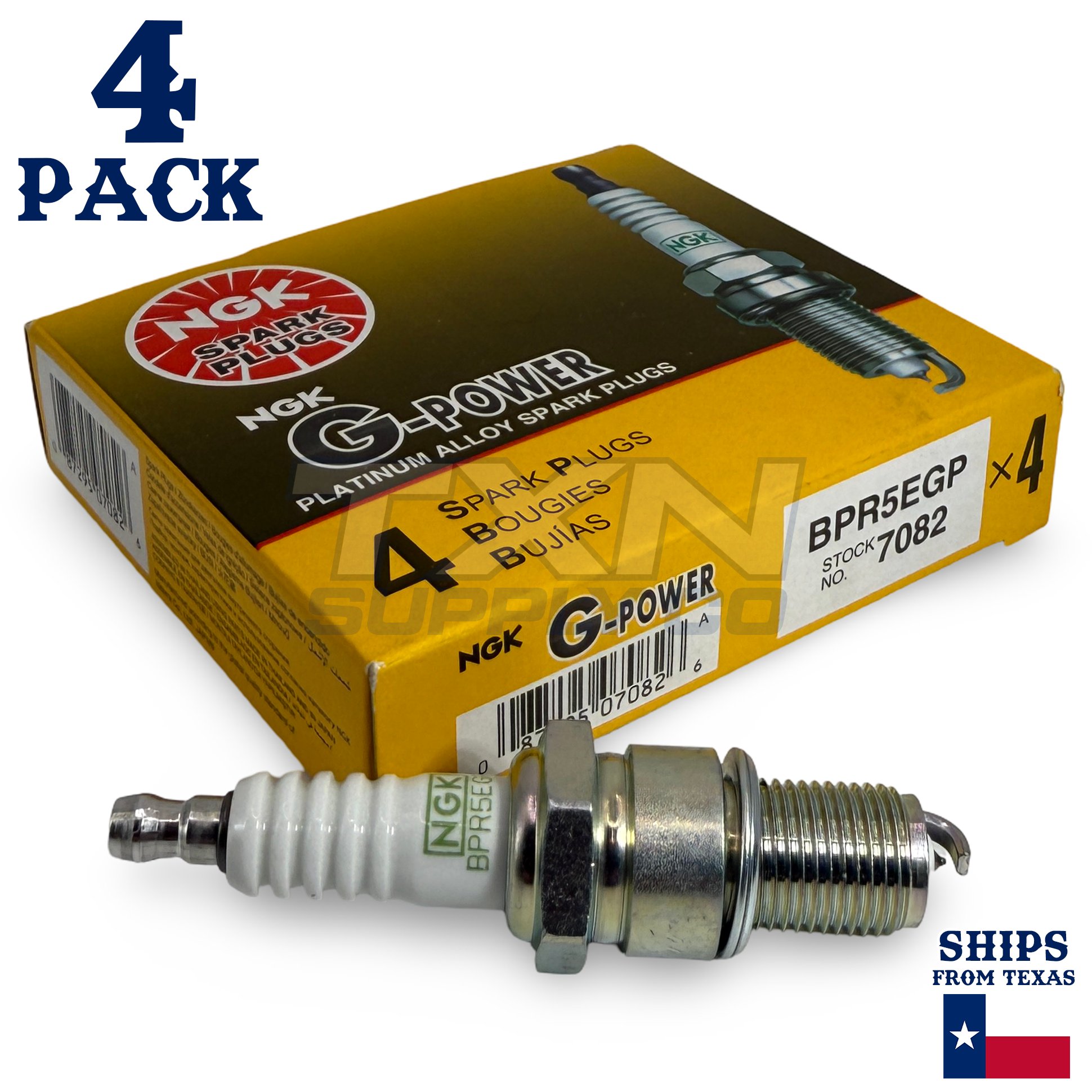 4 Pack NGK G-Power Spark Plugs 1974-1991 for Dodge Colt 2.0L 1.6L 1.5L L4 - Image 1